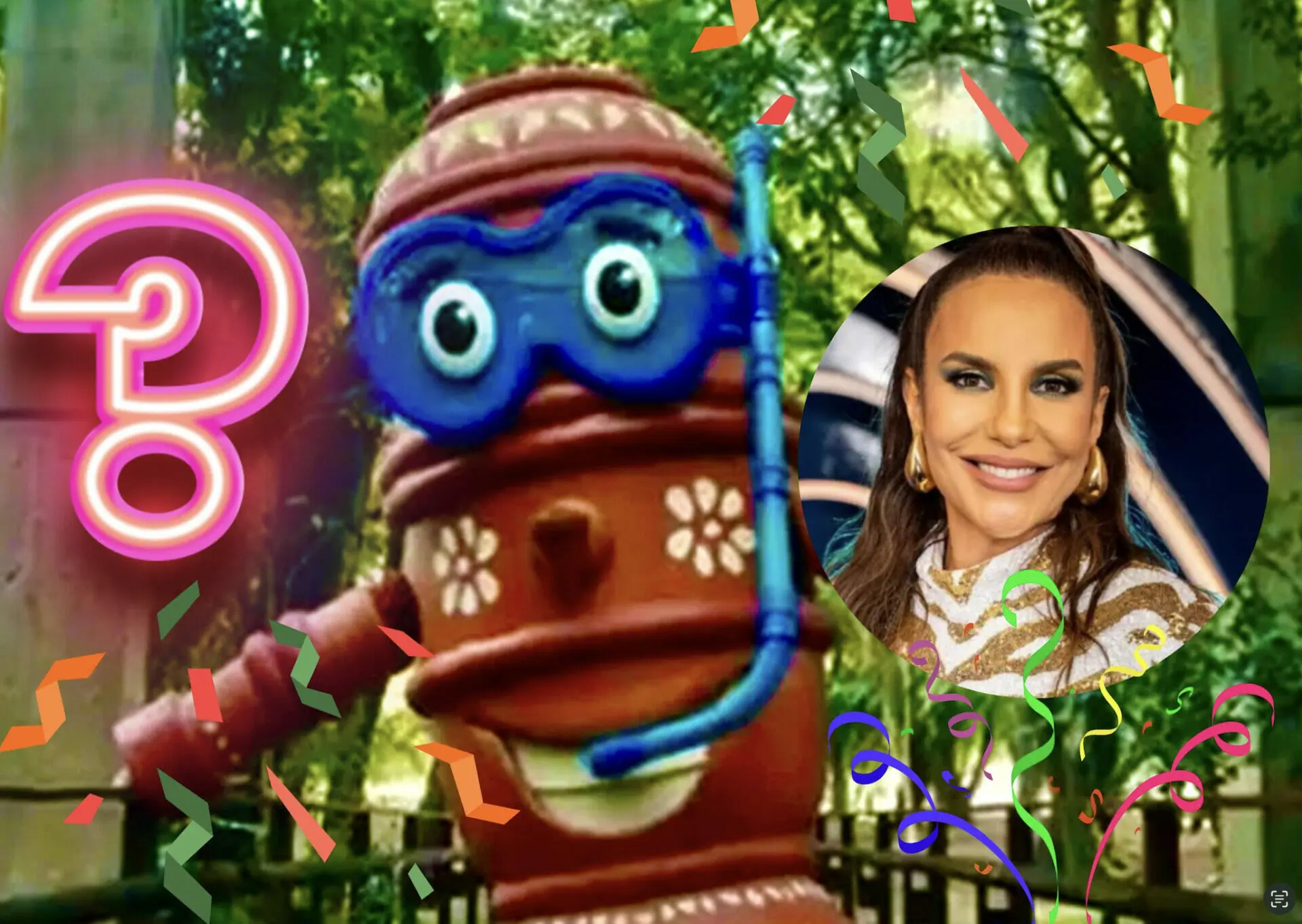 Ivete Sangalo nos bastidores do The Masked Singer Brasil