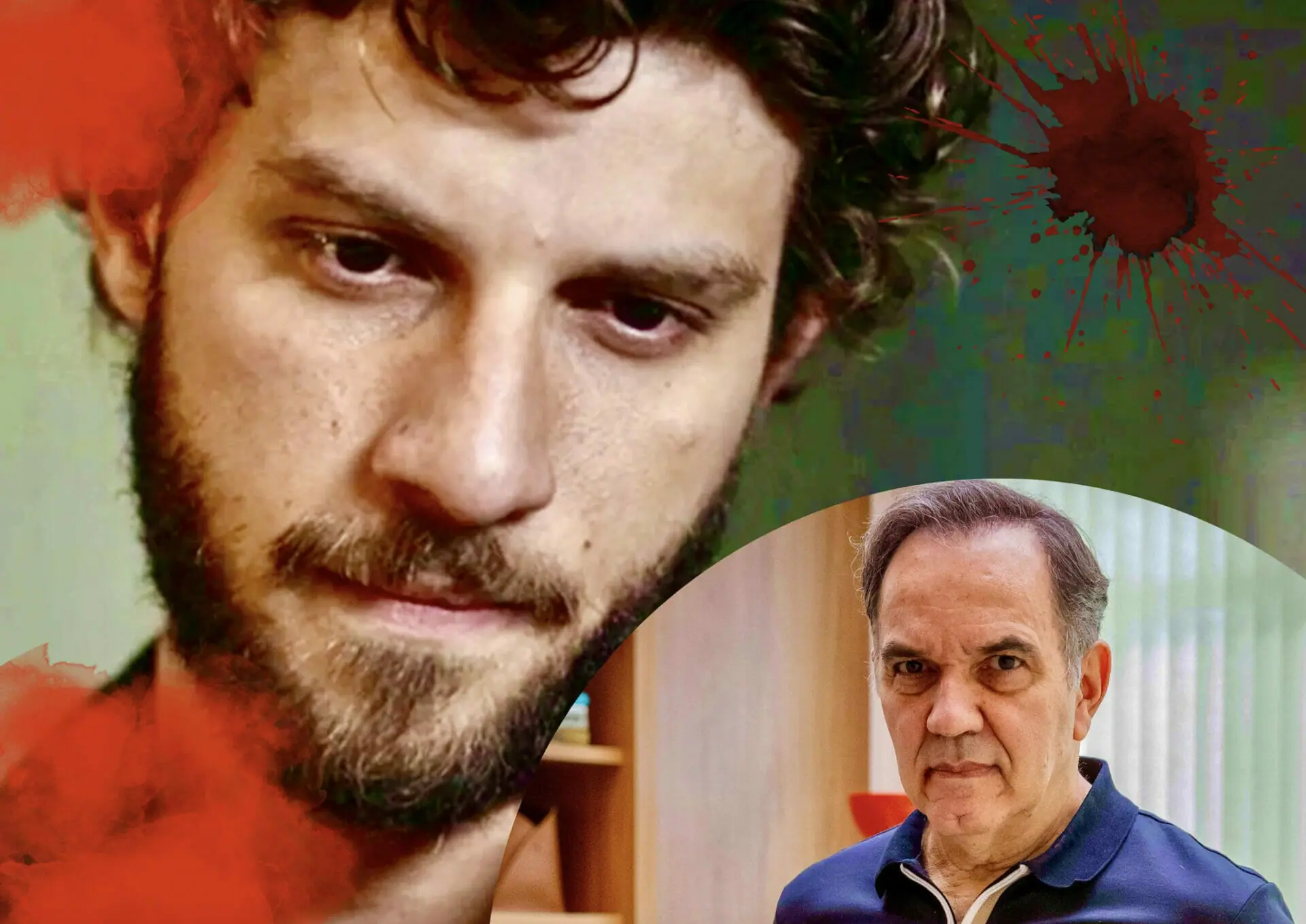 Ari (Chay Suede) e Guerra (Humberto Martins) em Travessia