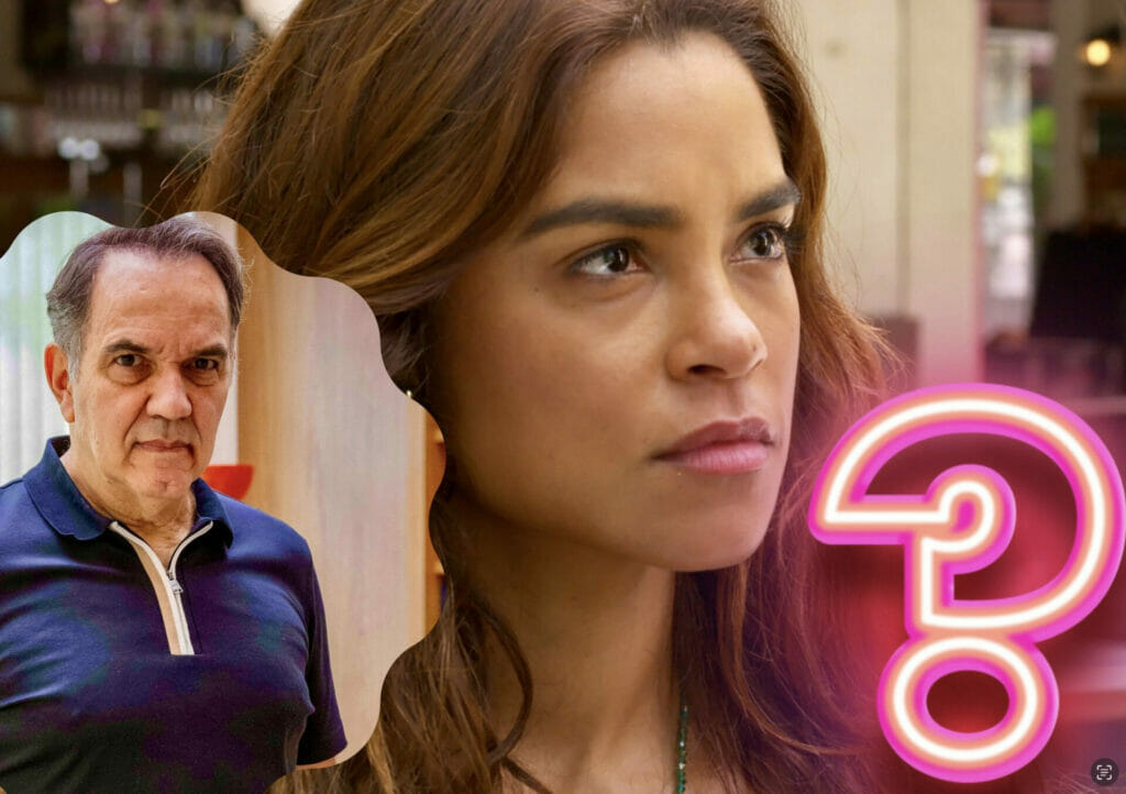 Guerra (Humberto Martins) e Brisa (Lucy Alves) em Travessia