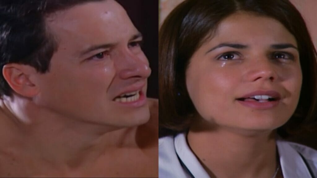 Guilherme (Rodrigo Faro) e Graça (Nívea Stelmann) de Chocolate com Pimenta