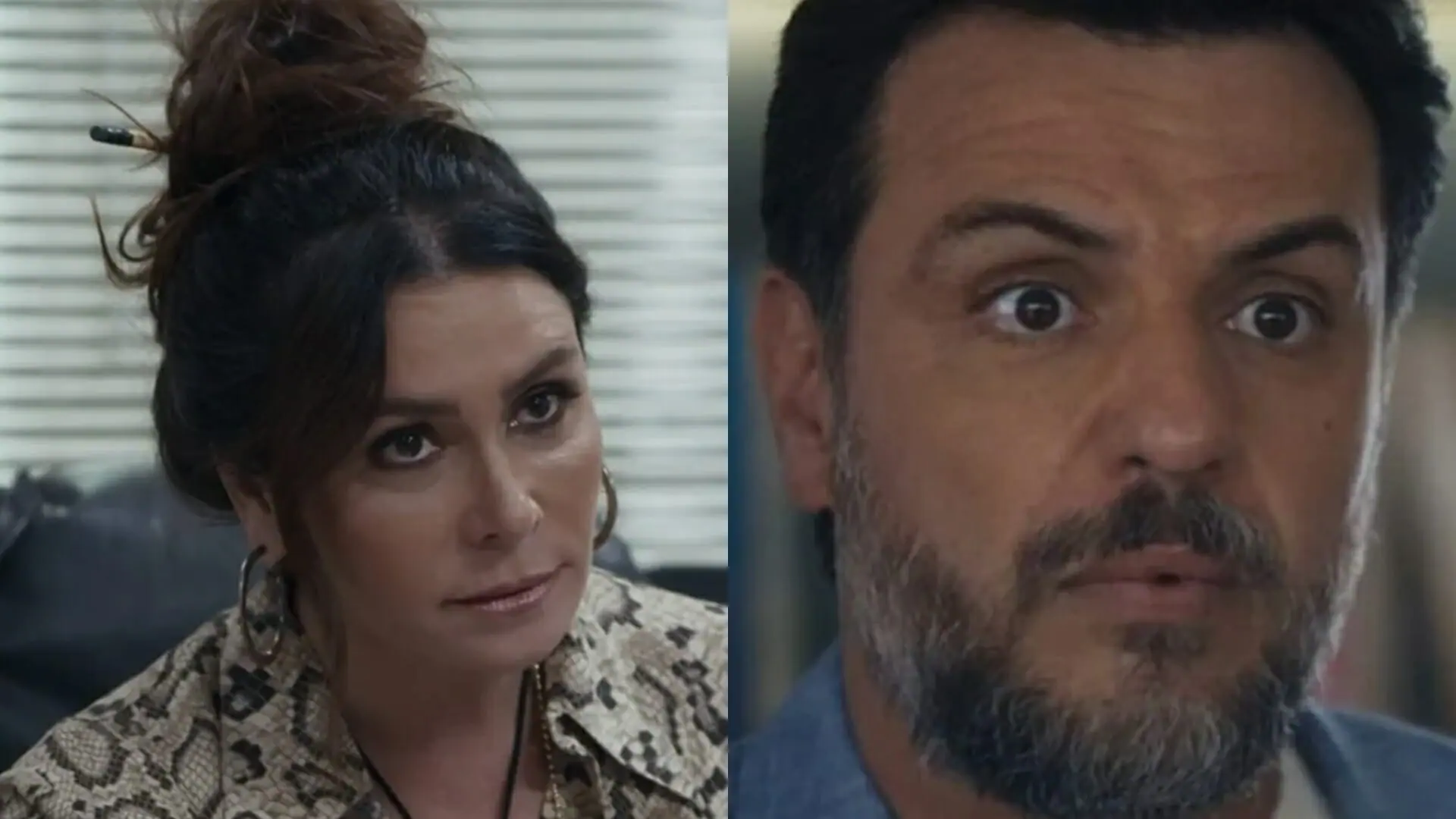 Helô (Giovanna Antonelli) e Moretti (Rodrigo Lombardi) de Travessia