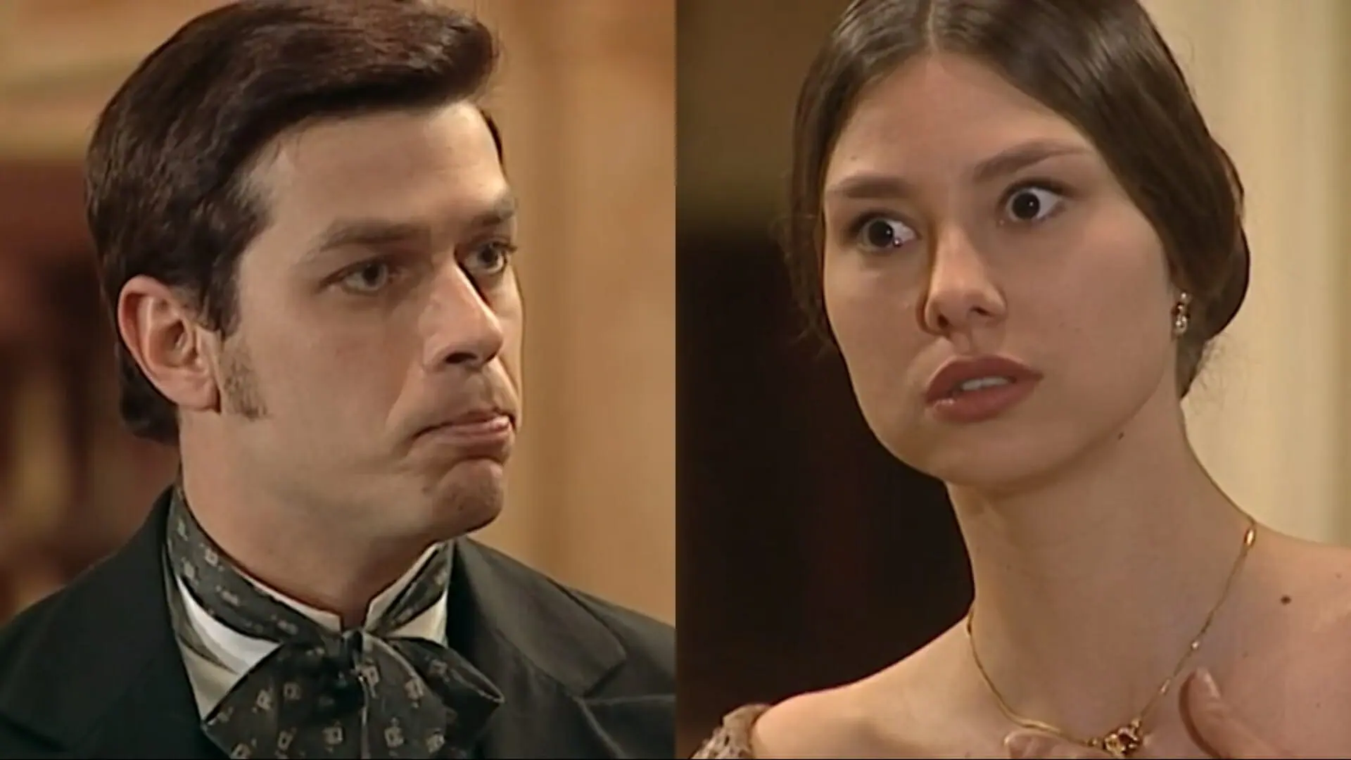 Inácio (Fábio Assunção) e Alice (Lavínia Vlasak) de Força de Um Desejo