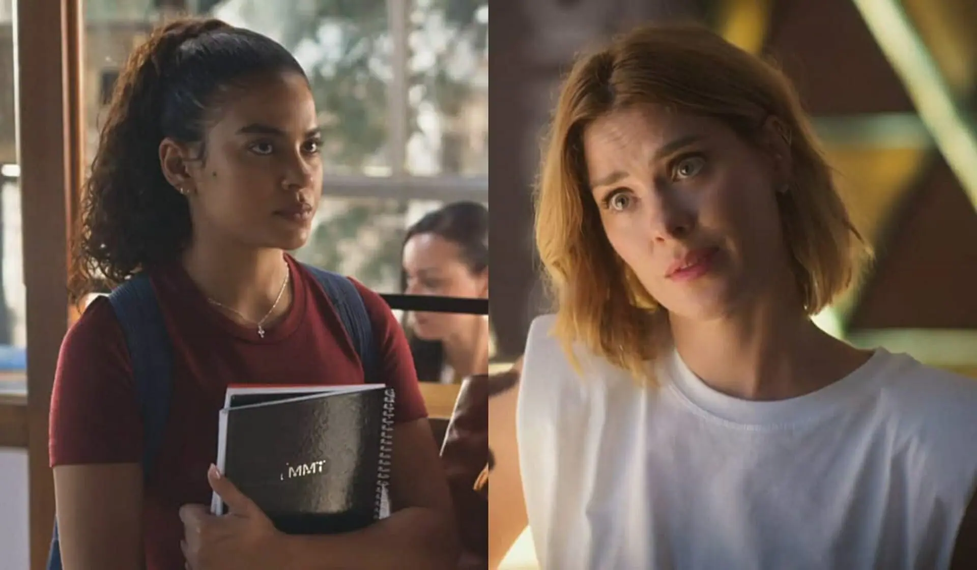 Jenifer (Bella Campos) e Lumiar (Carolina Dieckmann) de Vai na Fé