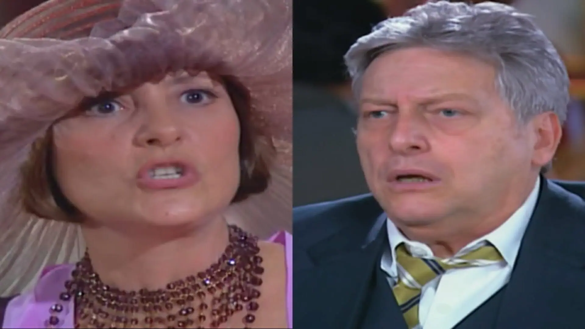 Jezebel (Elizabeth Savala) e Vivaldo (Fúlvio Stefanini) de Chocolate com Pimenta