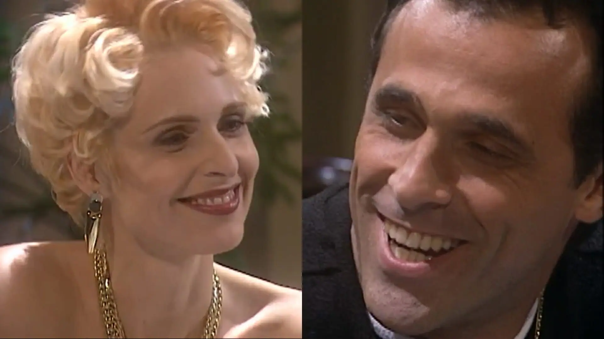 Léia (Silvia Pfeifer) e Ralf (Oscar Magrini) de O Rei do Gado