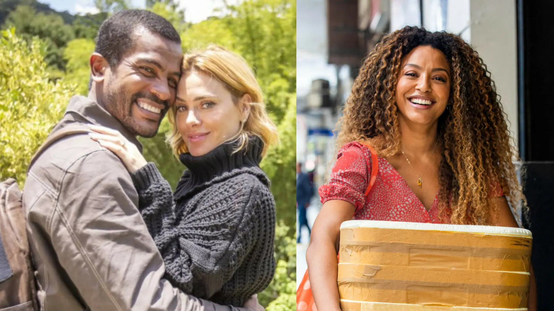 Lumiar (Carolina Dieckmann), Ben (Samuel de Assis) e Sol (Sheron Menezzes)