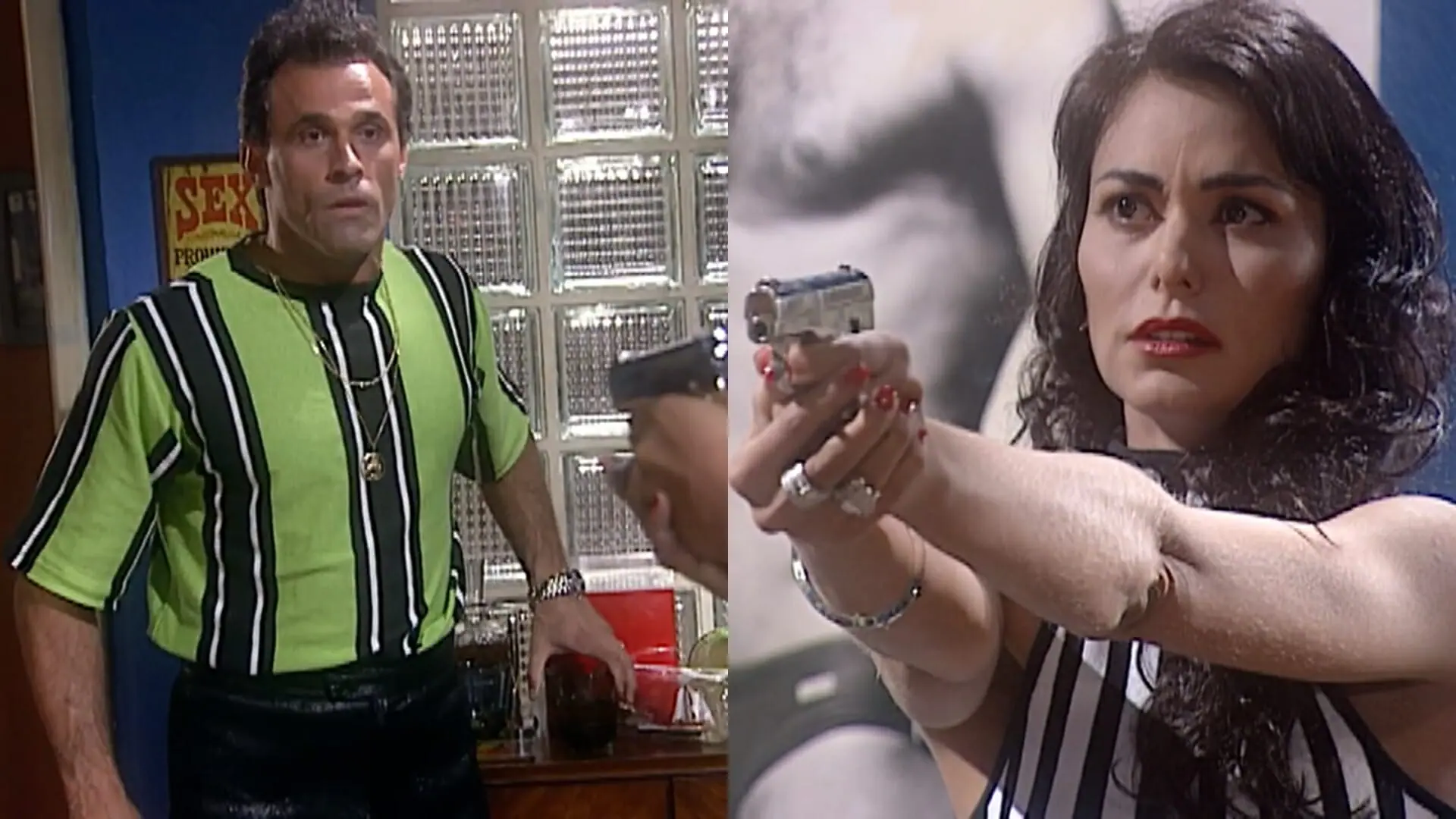 Ralf (Oscar Magrini) e Suzane (Leila Lopes) de O Rei do Gado