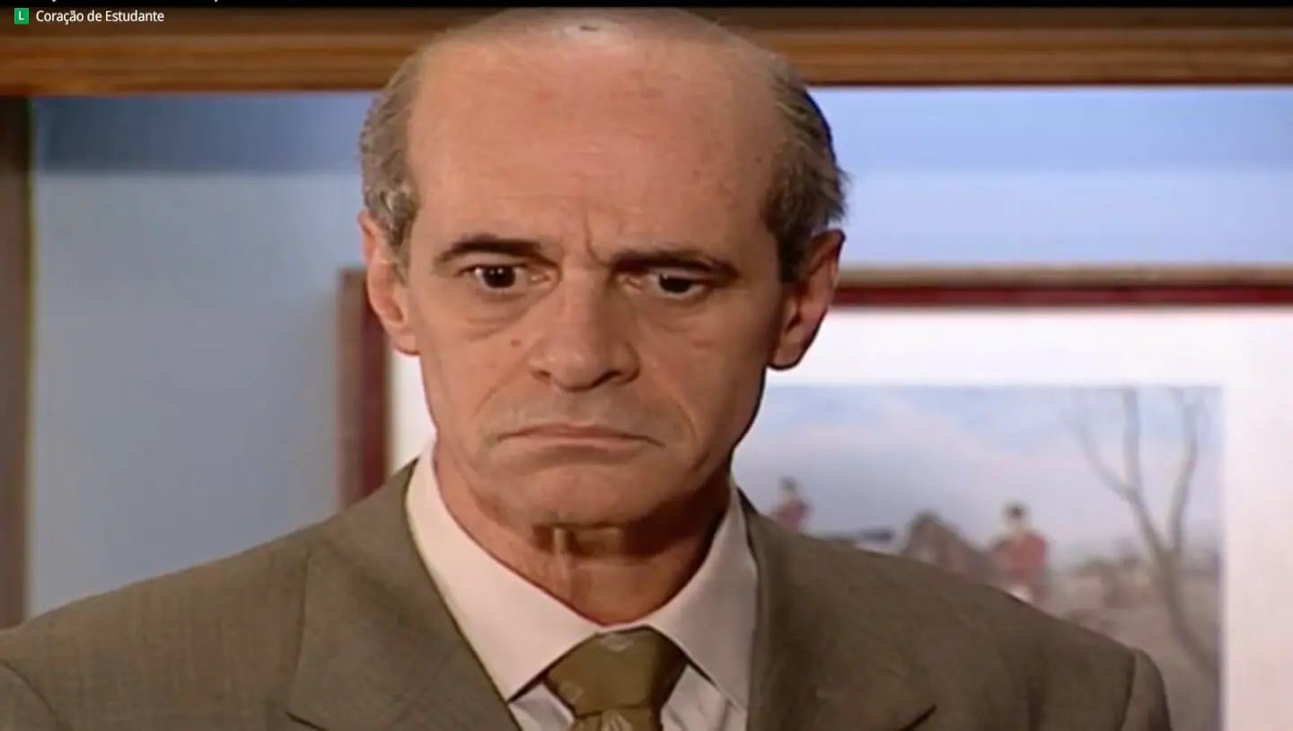 Raul (Marcos Caruso) em Coração de Estudante