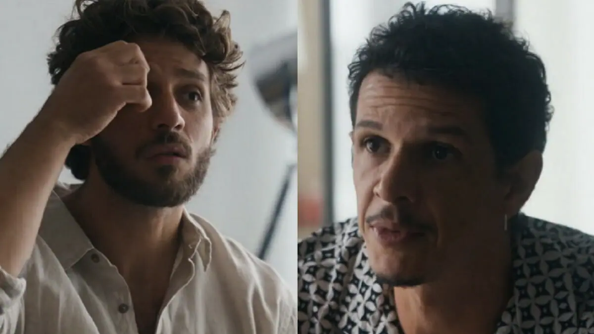 Gil (Rafael Losso) e Ari (Chay Suede) de Travessia