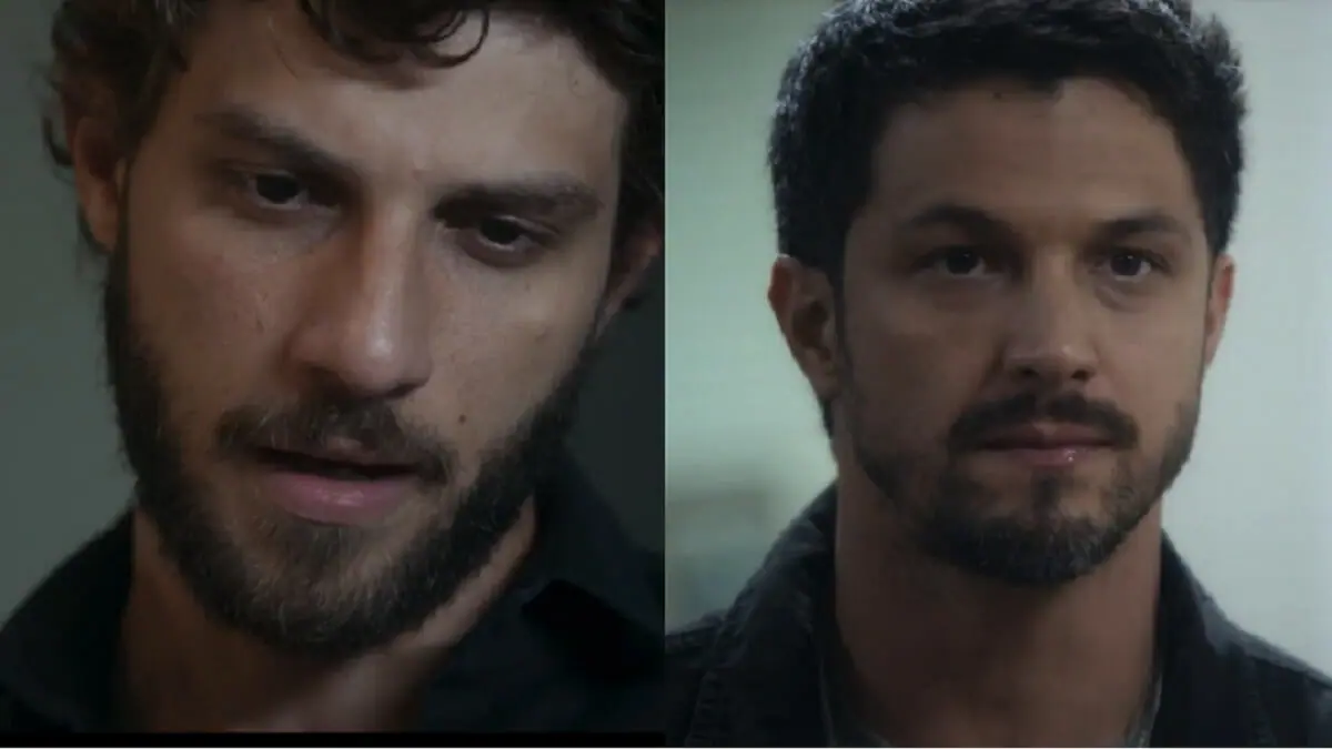 Ari (Chay Suede) e Oto (Romulo Estrela) em Travessia