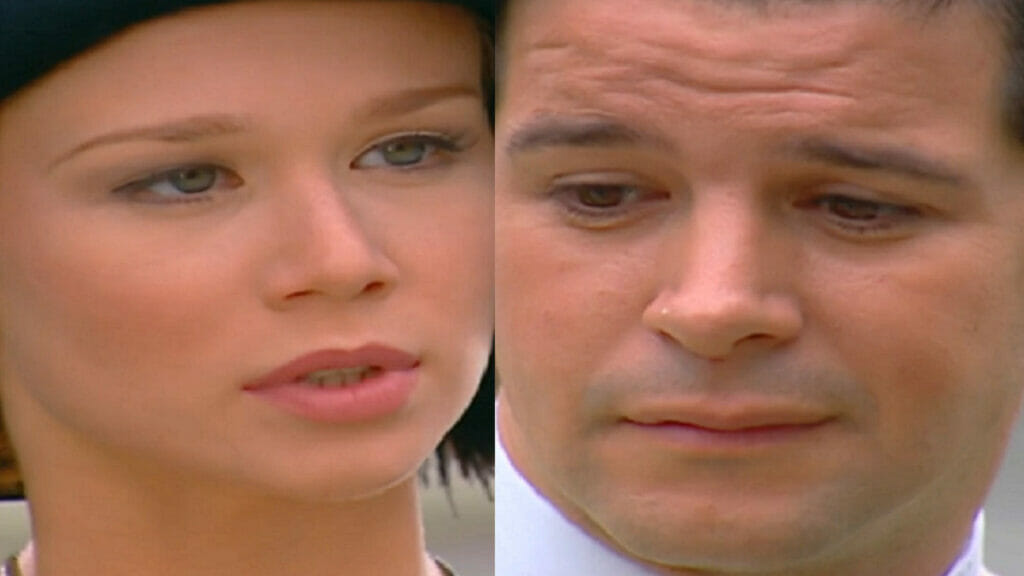 Ana Francisca (Mariana Ximenes) e Danilo (Murilo Benício) de Chocolate com Pimenta