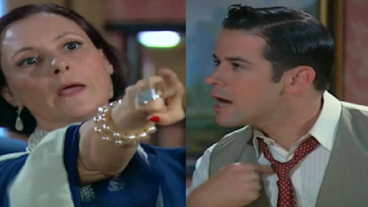 Jezebel (Elizabeth Savala) e Danilo (Murilo Benício) em Chocolate com Pimenta