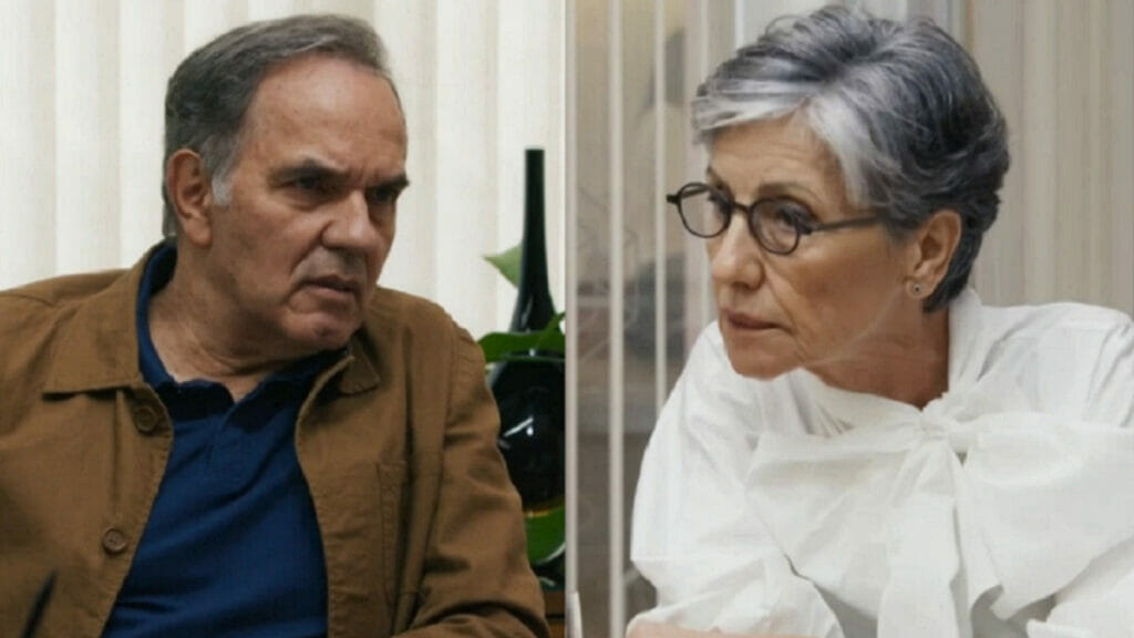 Guerra (Humberto Martins) e Cidália (Cássia Kis) de Travessia