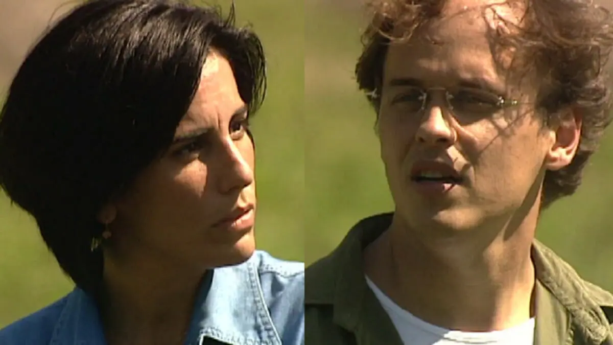Rafaela (Gloria Pires) e Tavinho (Guilherme Fontes) em O Rei do Gado