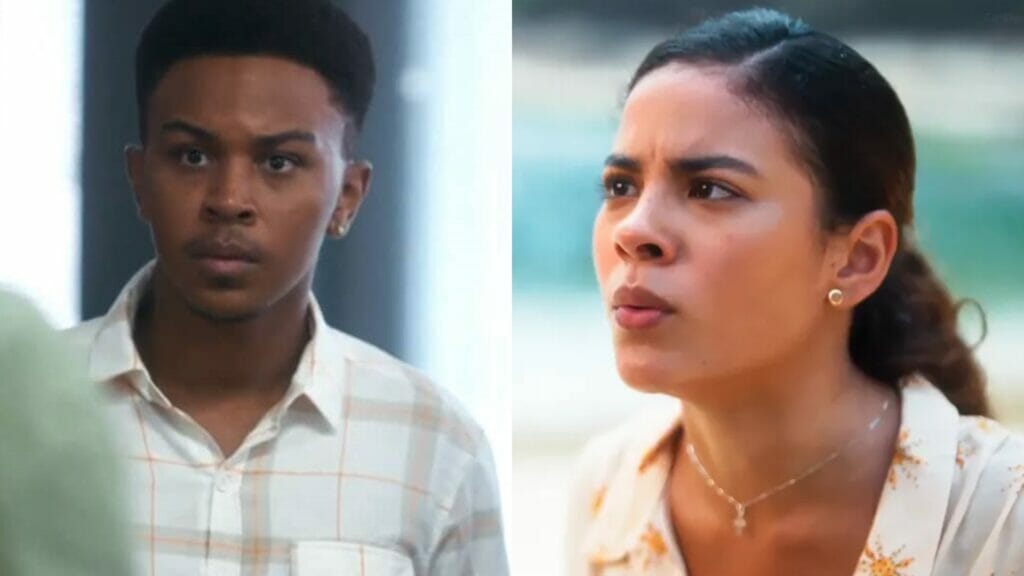 Yuri (Jean Paulo Campos) e Jenifer (Bella Campos) de Vai na Fé