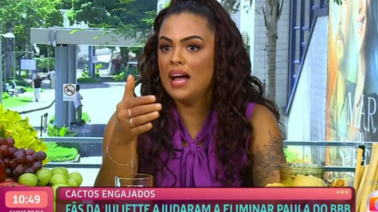 A ex-BBB Paula no Mais Você