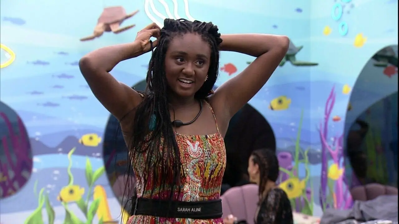 Sarah Aline no BBB 23 (Reprodução: Globo)