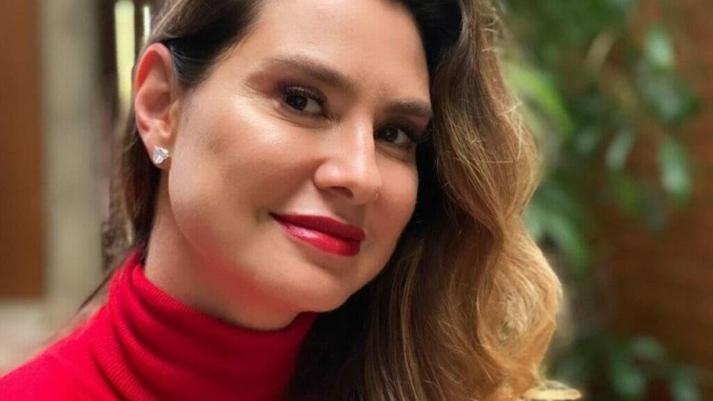 A atriz Lavínia Vlasak