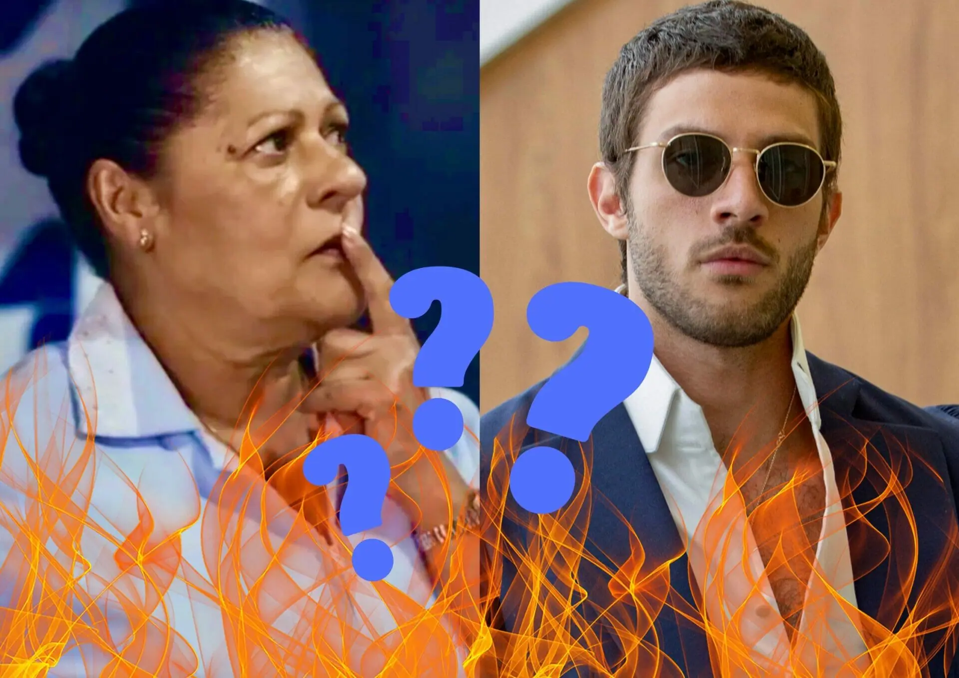 Creusa (Luci Perreira) e Ari (Chay Suede) em Travessia