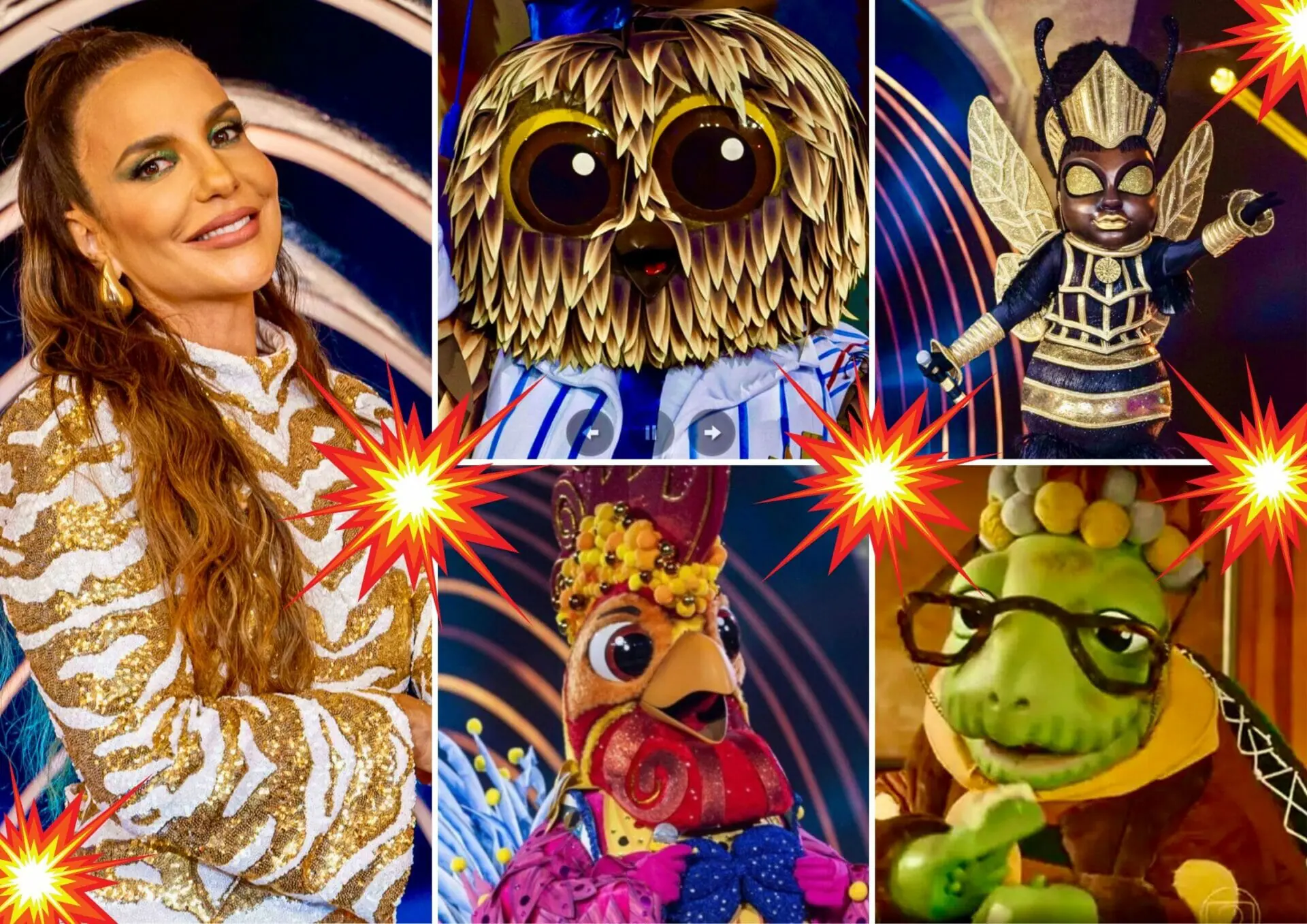 Ivete Sangalo e os mascarados do The Masked Singer Brasil