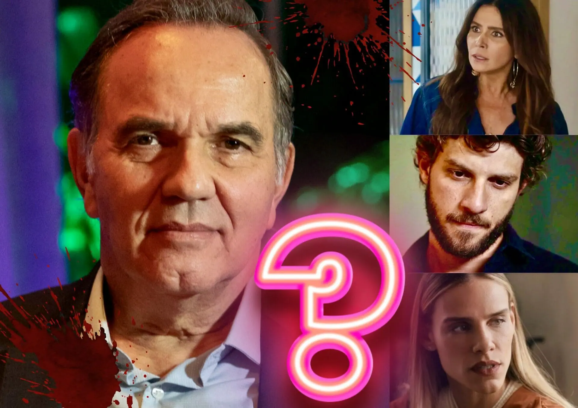 Guerra (Humberto Martins), Helô (Giovanna Antonelli), Ari (Chay Suede) e Sara (Isabelle Nassar) em Travessia