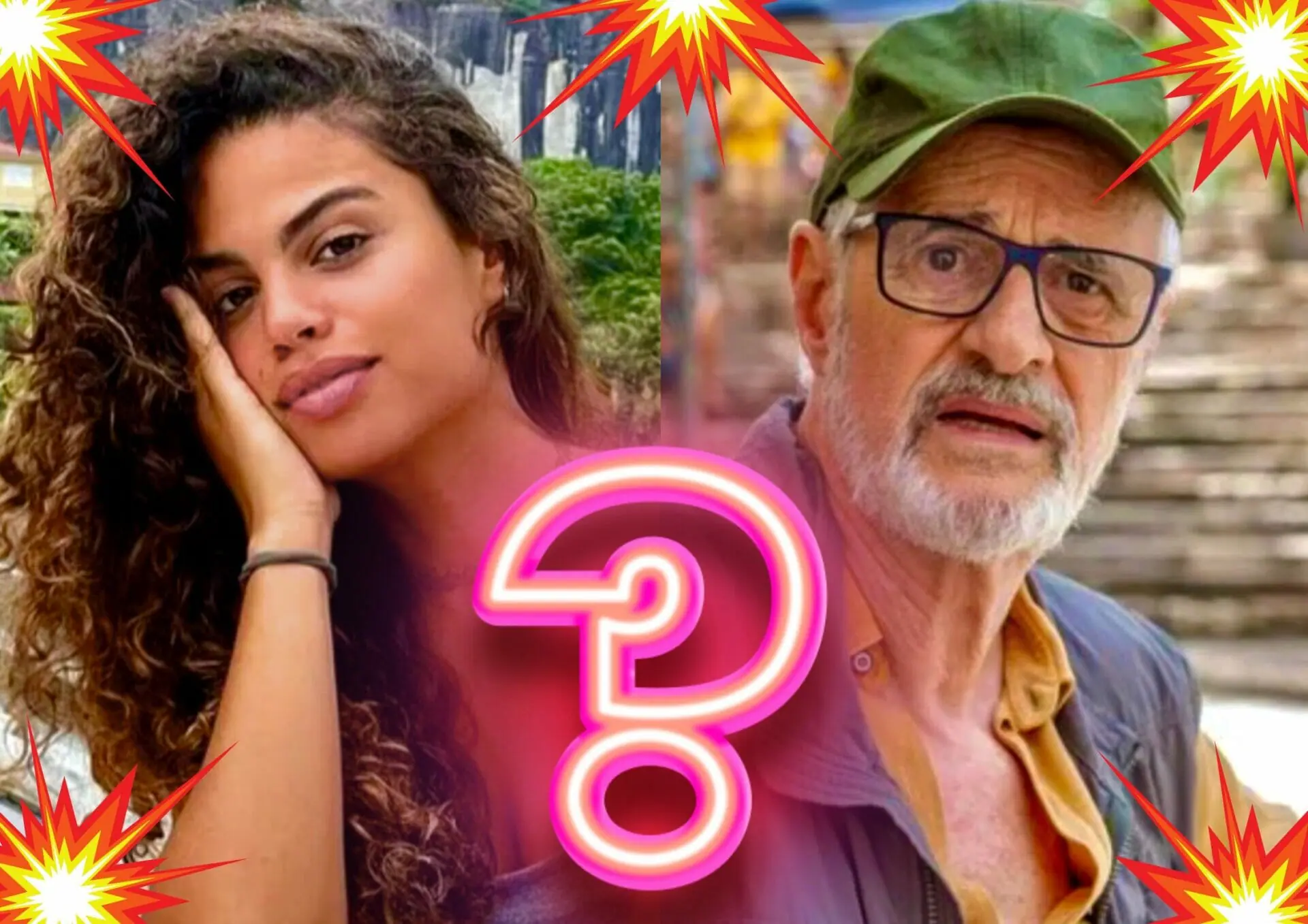 Bia (Clara Buarque) e Dante (Marcos Caruso) em Travessia