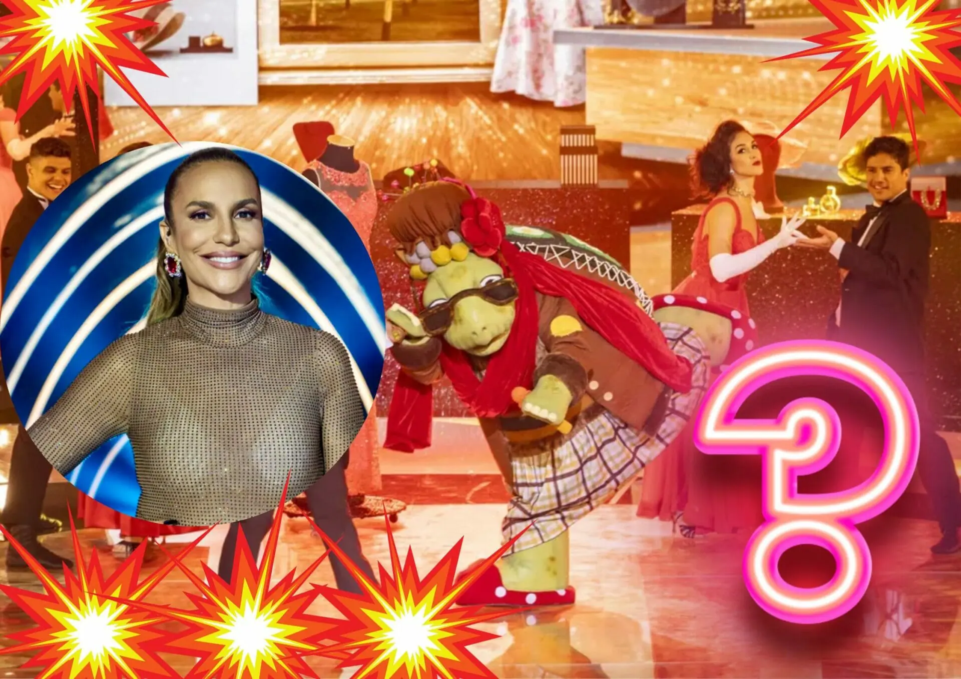 Ivete Sangalo nos bastidores do The Masked Singer Brasil