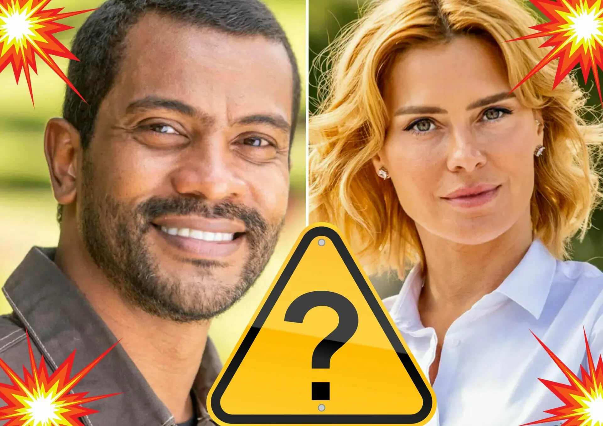 Ben (Samuel de Assis) e Lumiar (Carolina Dieckmann) em Vai na Fé