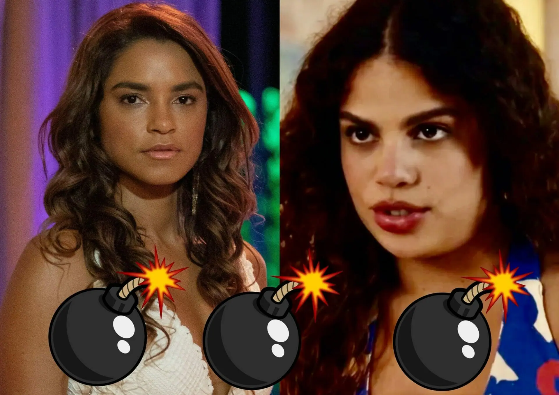 Brisa (Lucy Alves) e Bia (Clara Buarque) em Travessia