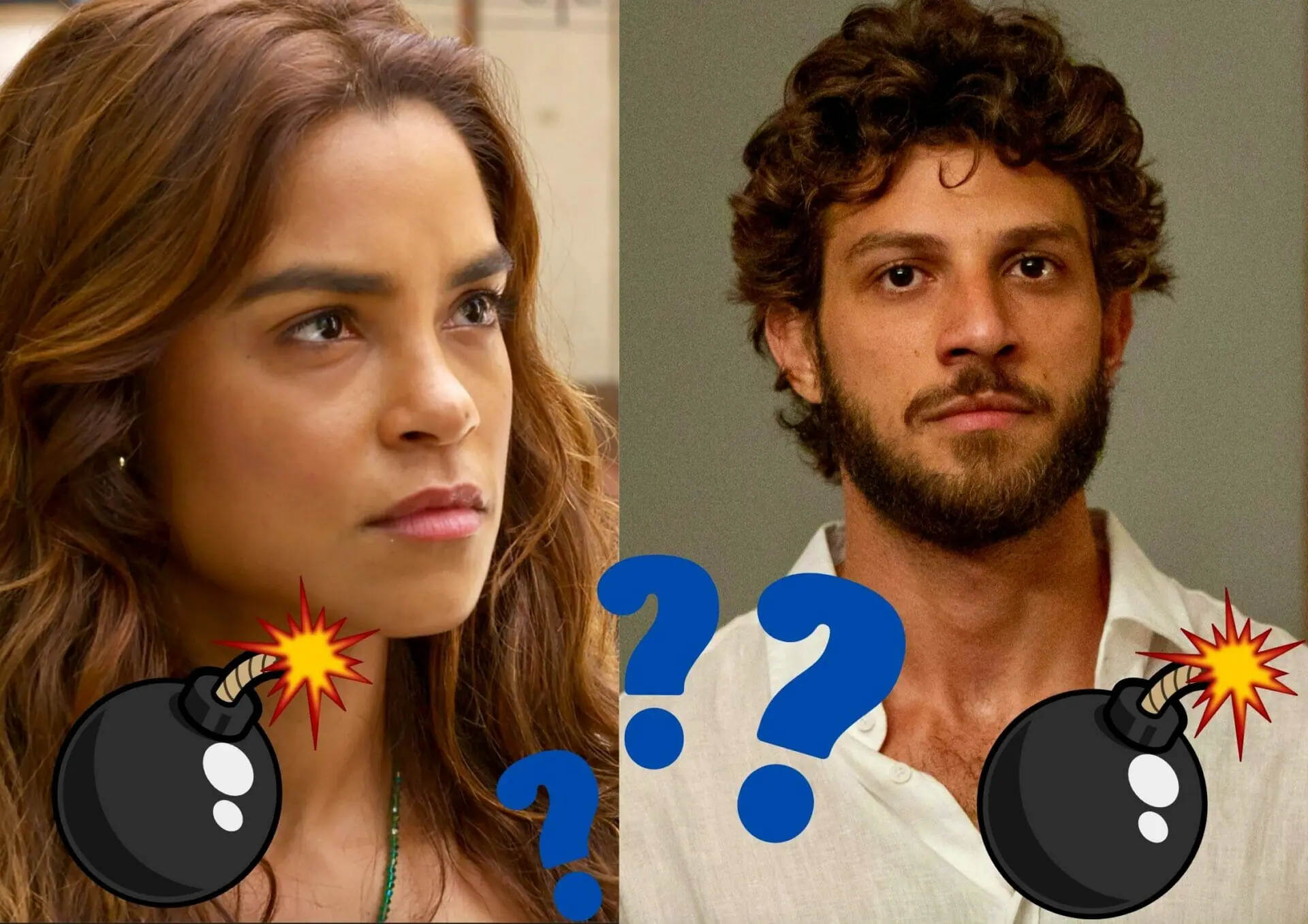 Brisa (Lucy Alves) e Ari (Chay Suede) em Travessia