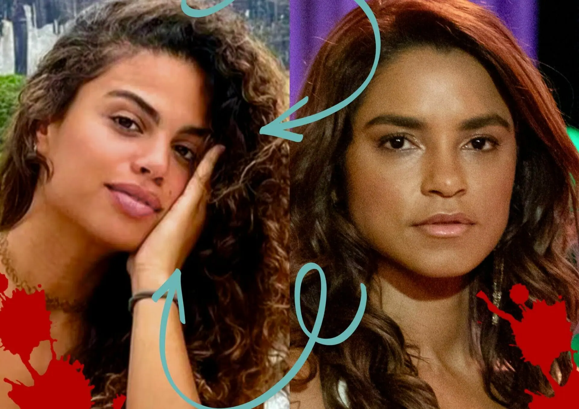 Bia (Clara Buarque) e Brisa (Lucy Alves) em Travessia