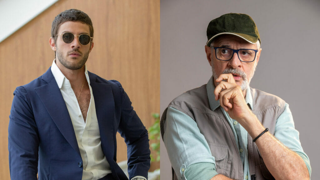 Ari (Chay Suede) e Dante (Marcos Caruso) em Travessia
