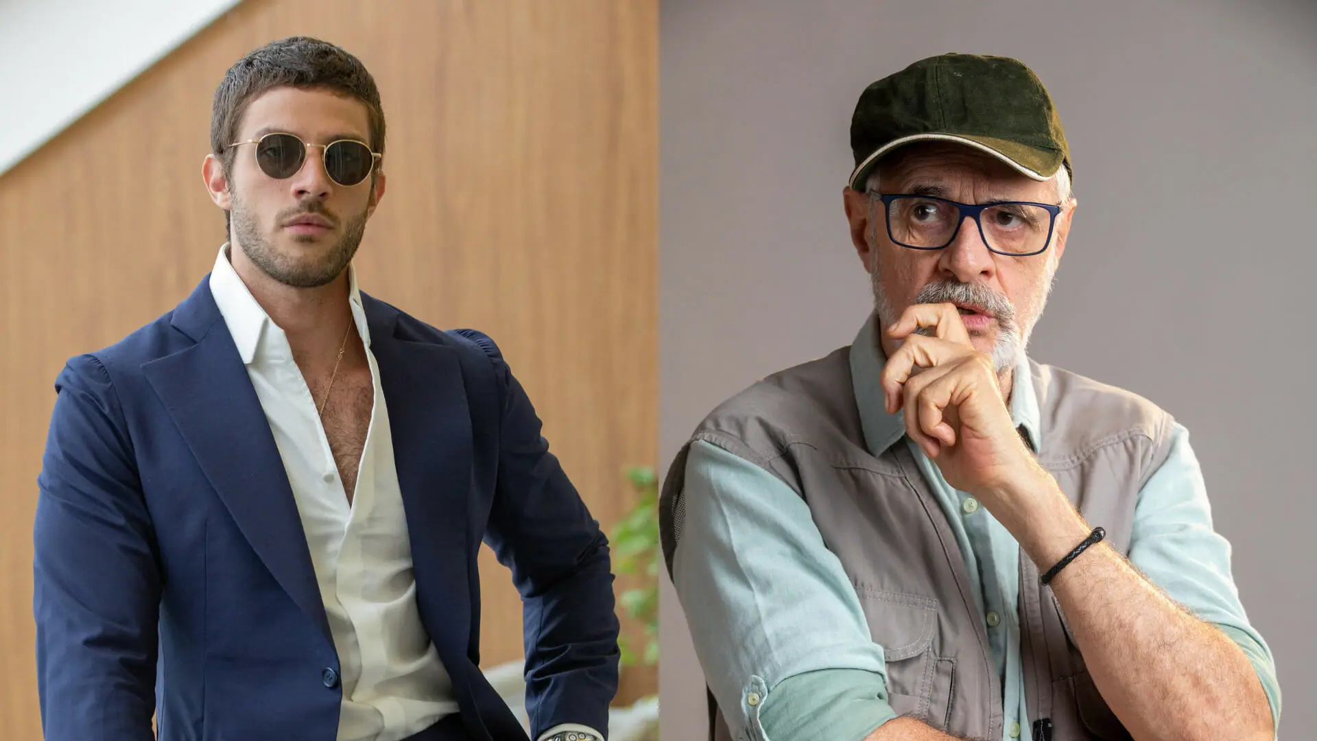 Ari (Chay Suede) e Dante (Marcos Caruso) em Travessia