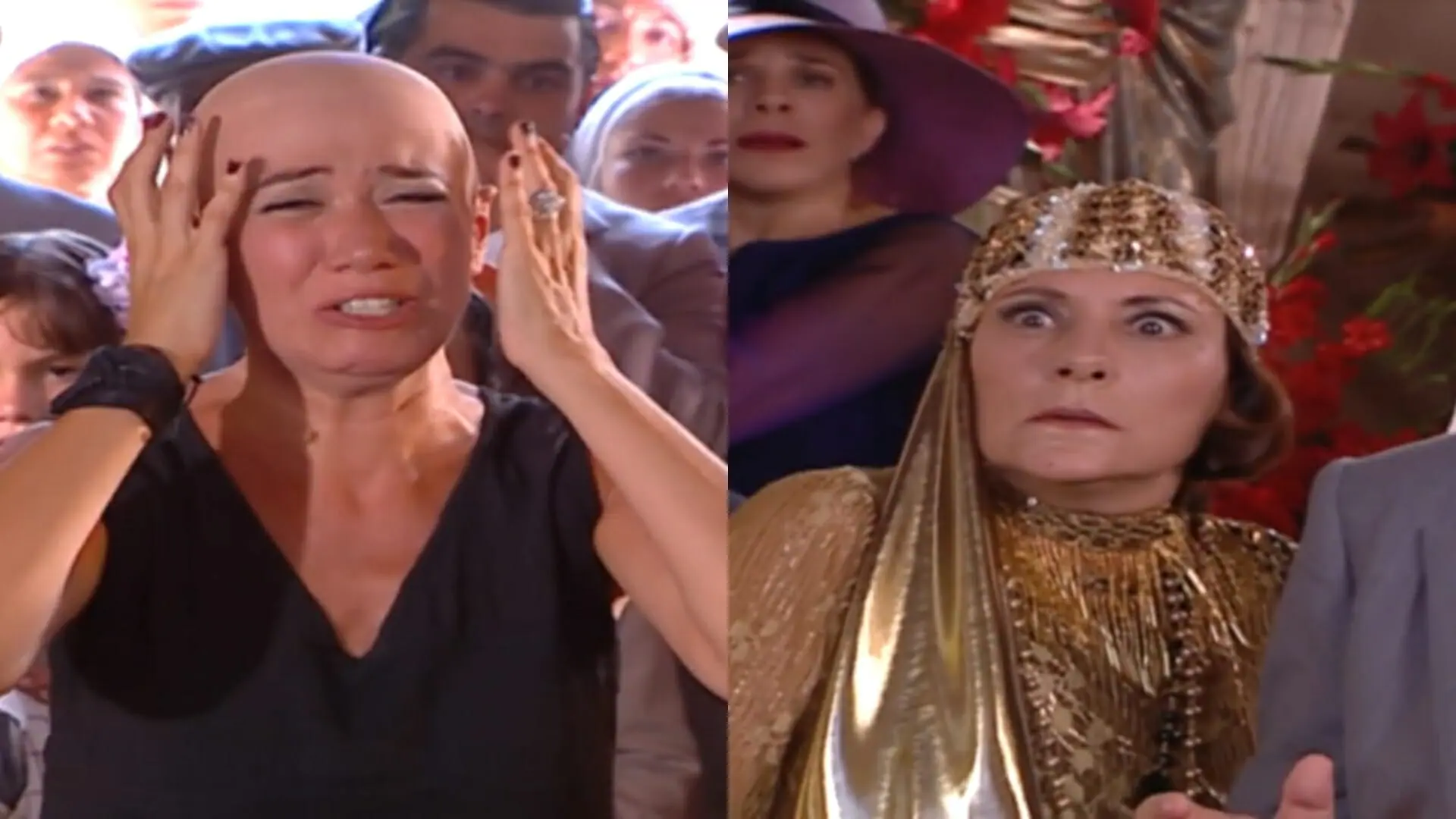 Bárbara (Lilia Cabral) e Jezebel (Elizabeth Savala) de Chocolate com Pimenta