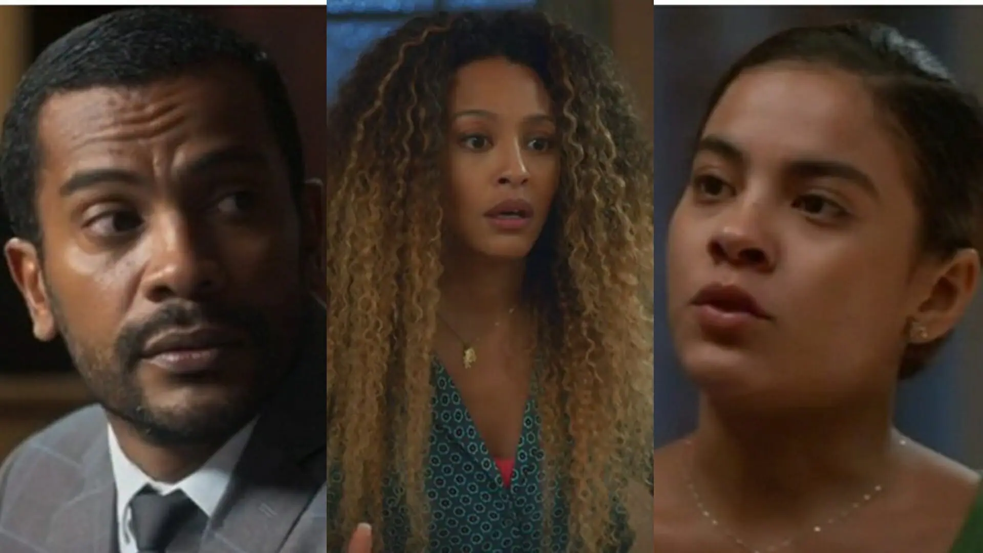 Ben (Samuel de Assis), Sol (Sheron Menezzes) e Jenifer (Bella Campos) de Vai na Fé