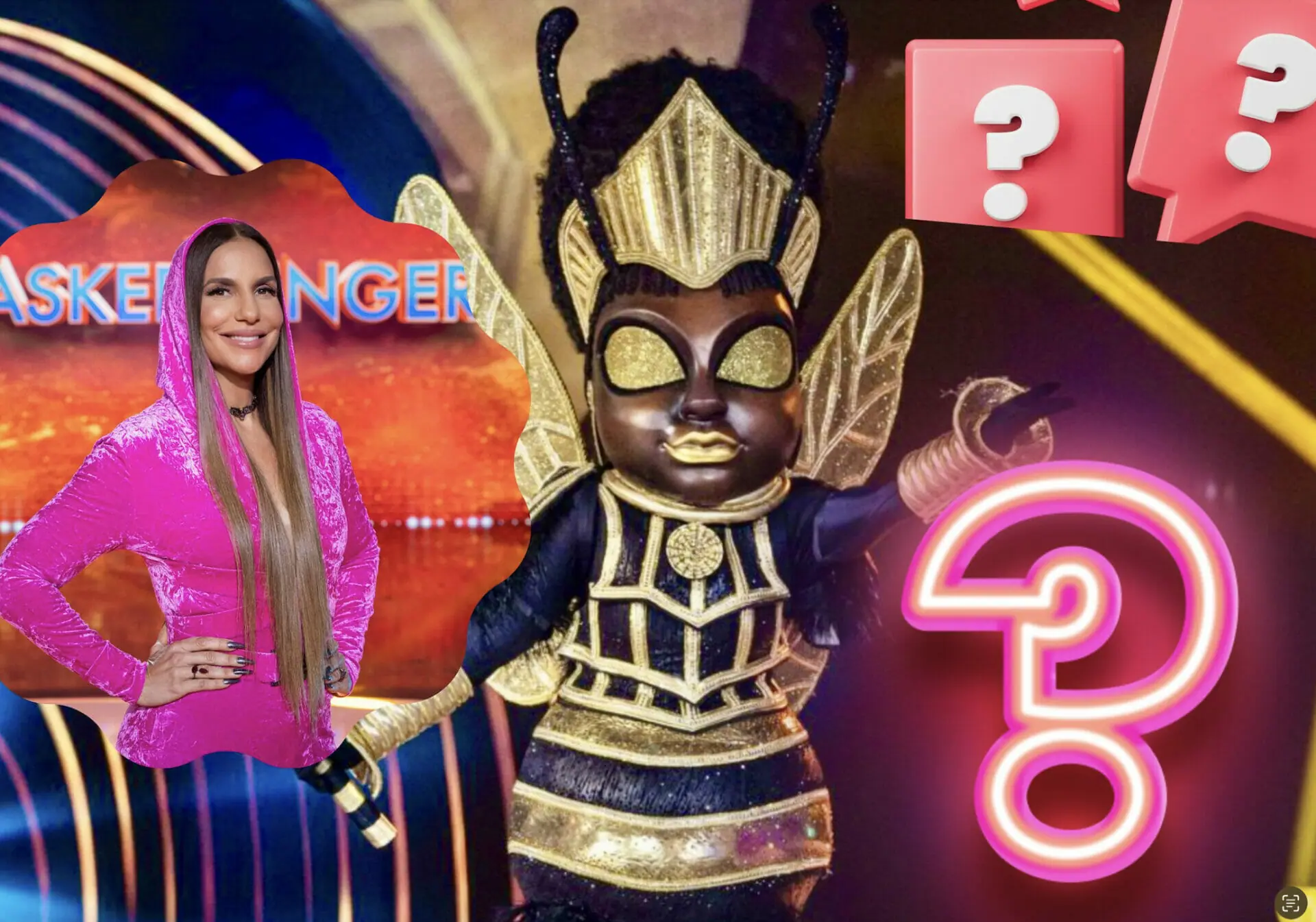 Ivete Sangalo nos bastidores do The Masked Singer Brasil