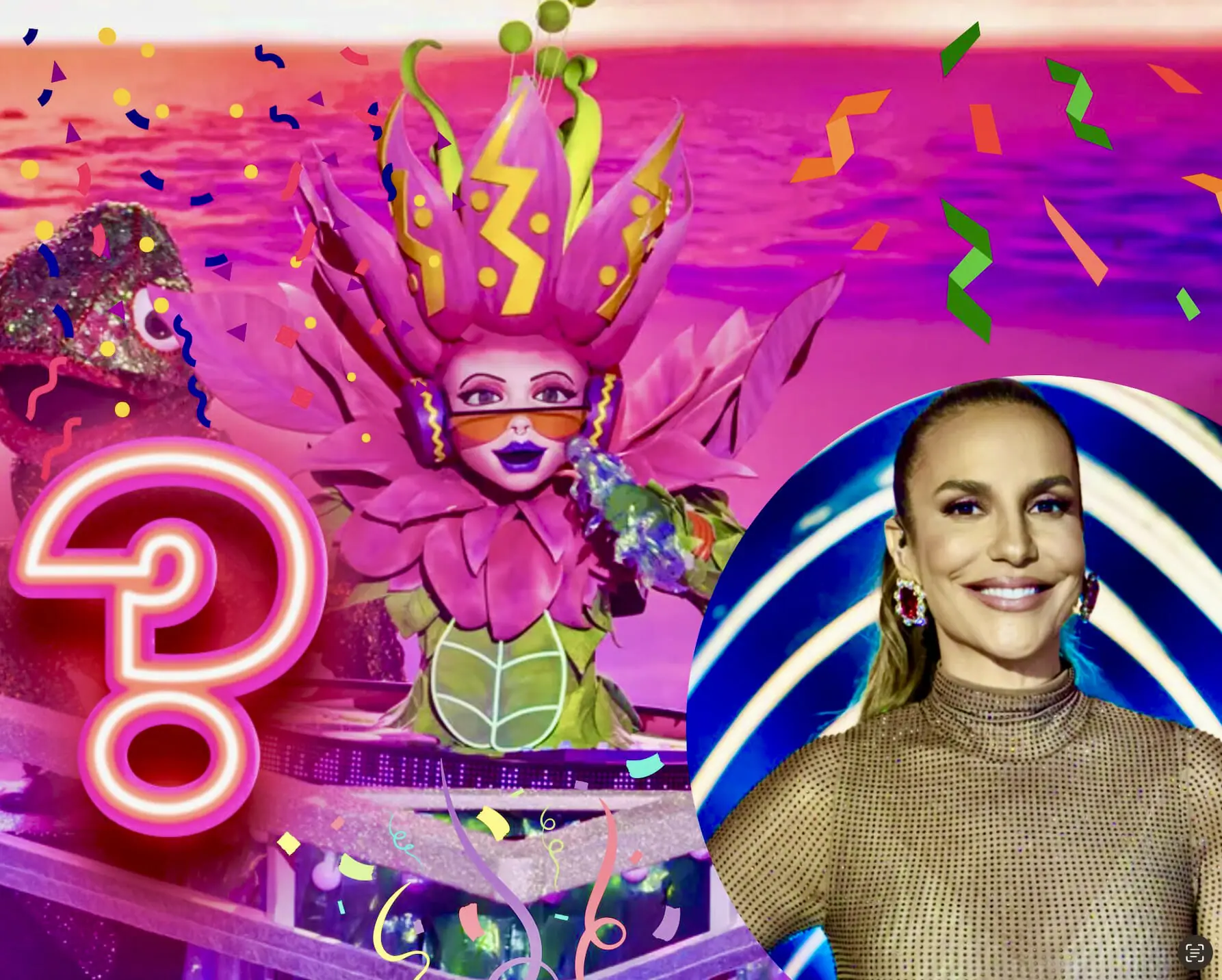 Ivete Sangalo nos bastidores do The Masked Singer Brasil