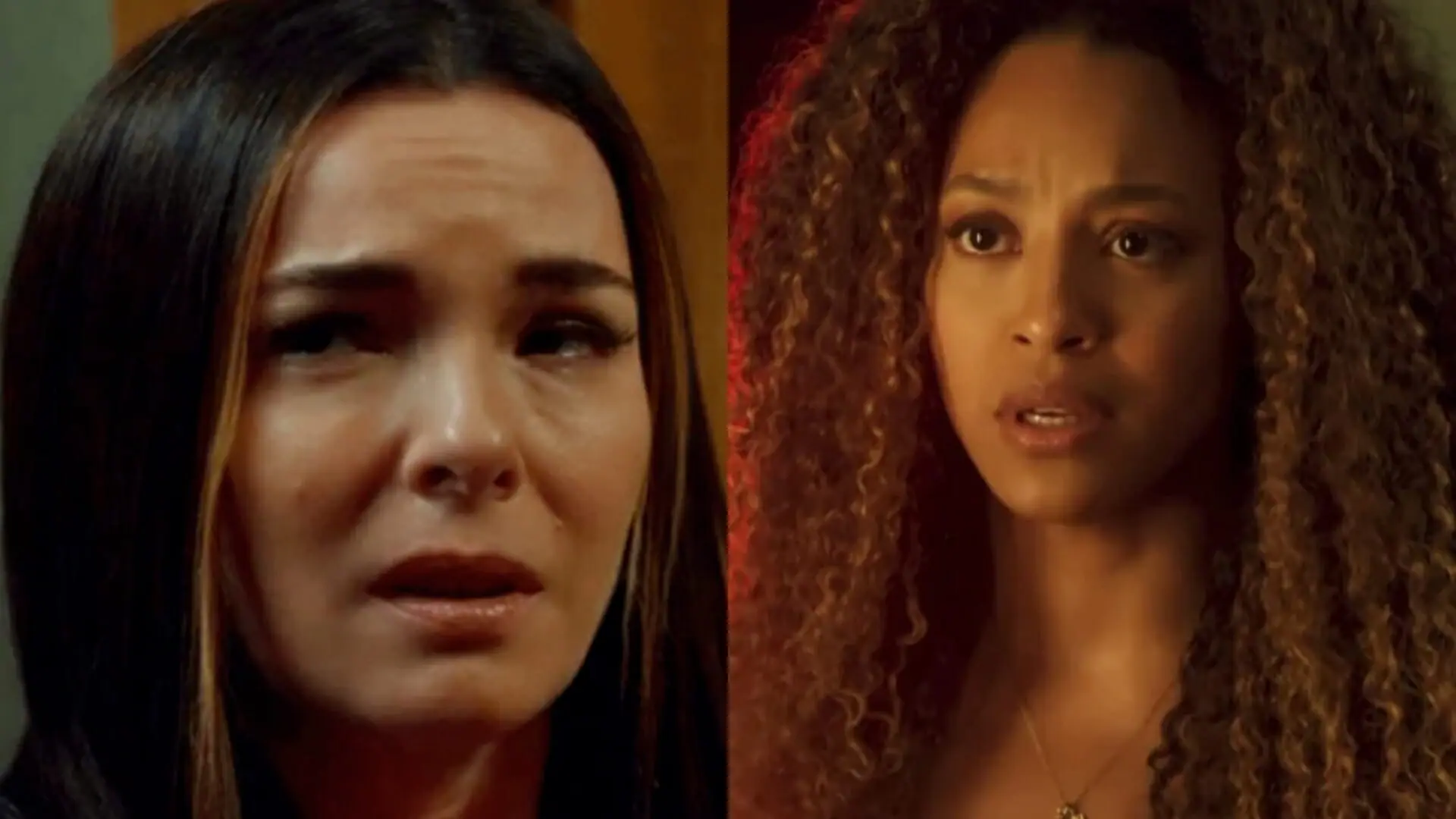 Clara (Regiane Alves) e Sol (Sheron Menezzes) de Vai na Fé