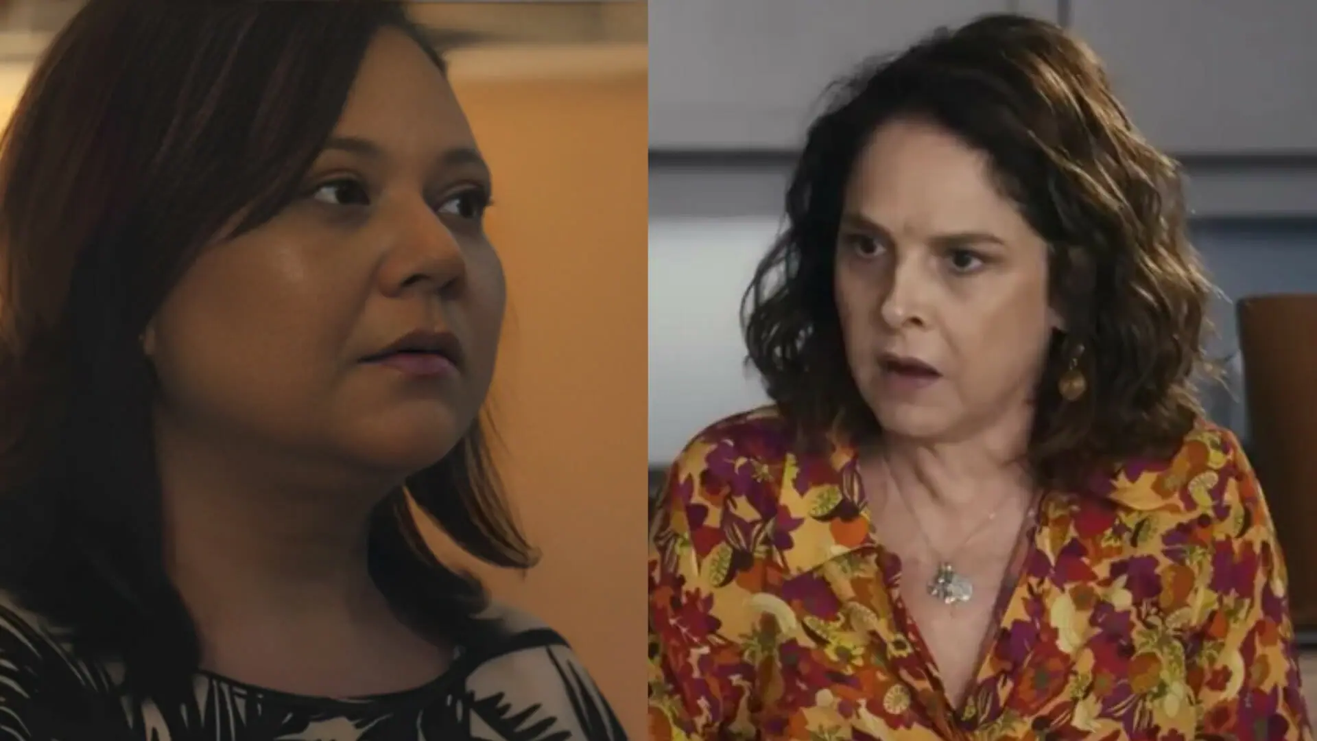 Dina (Renata Tobelem) e Núbia (Drica Moraes) em Travessia