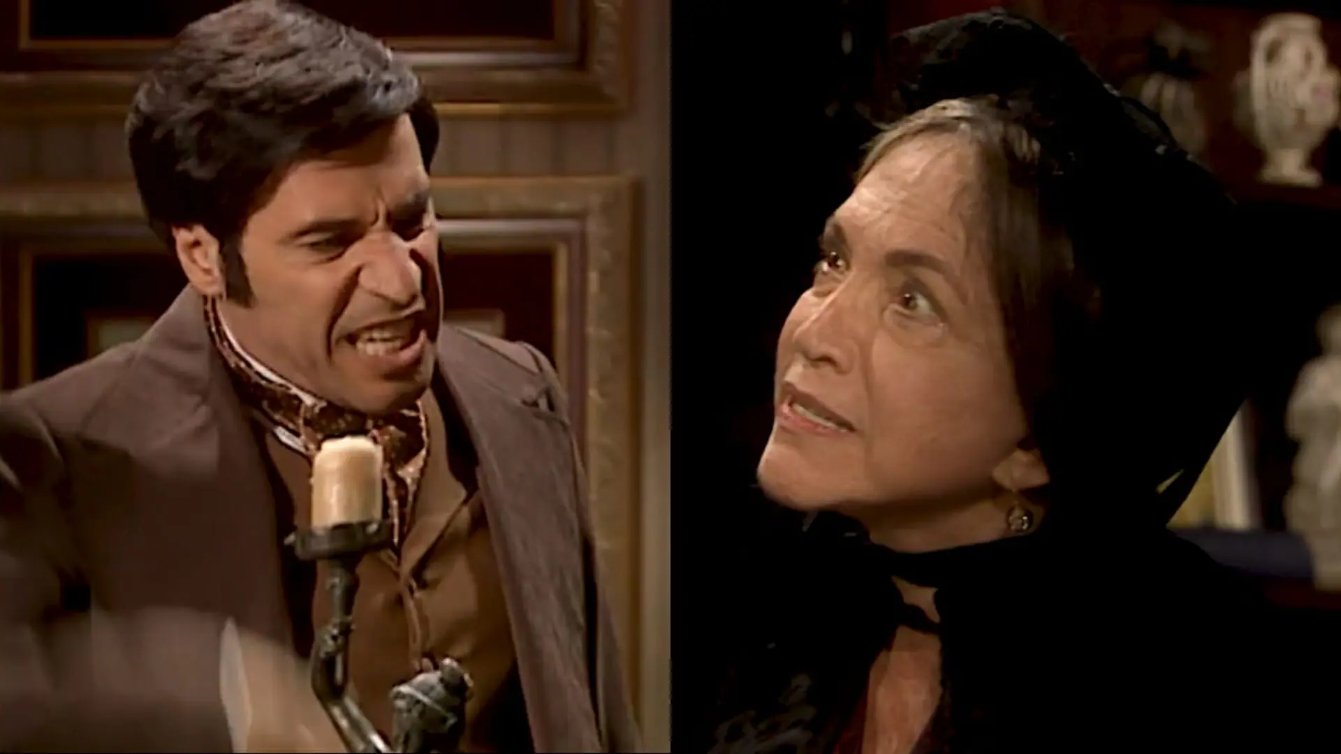 Higino Ventura (Paulo Betti) e Idalina (Nathála Timberg) de Força de Um Desejo