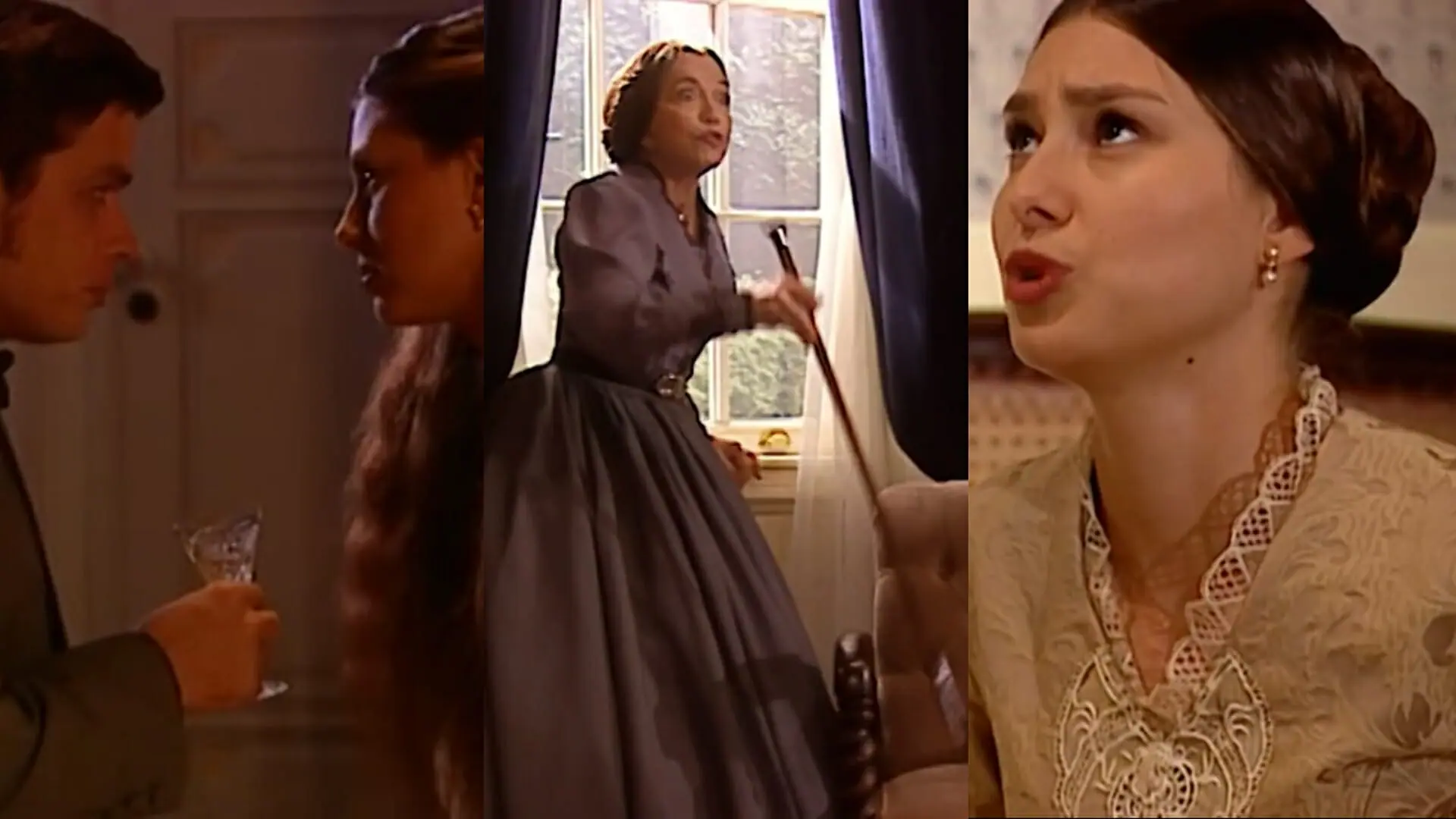 Inácio (Fábio Assunção), Alice (Lavínia Vlasak) e Idalina (Nathália Timberg) de Força de Um Desejo