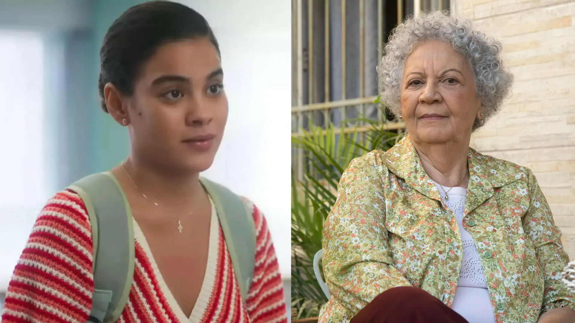 Jenifer (Bella Campos) e Neide (Neyde Braga) em Vai na Fé