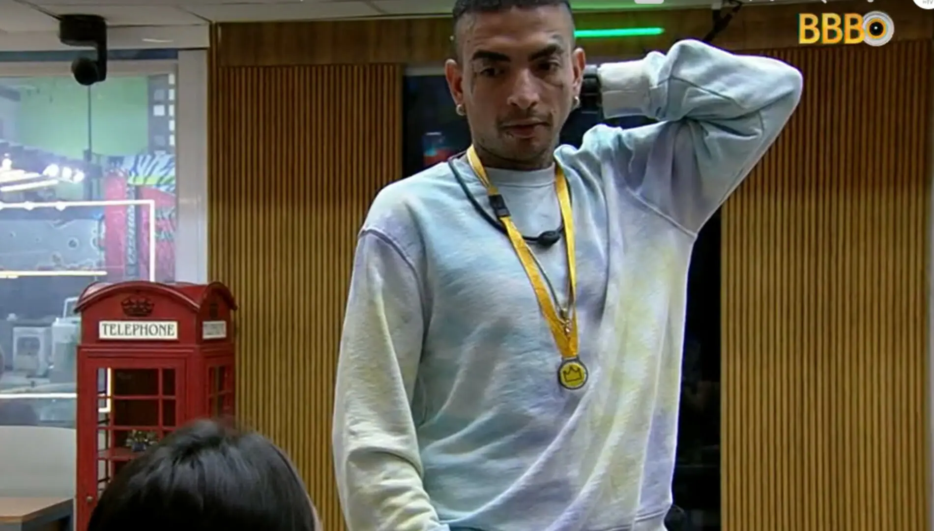 MC Guimê é o novo líder do BBB 23 (Reprodução: Globoplay)