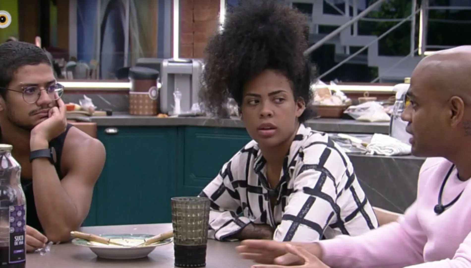 Gabriel Santana, Marvilla e Cezar no BBB 23 (Reprodução: Globoplay)