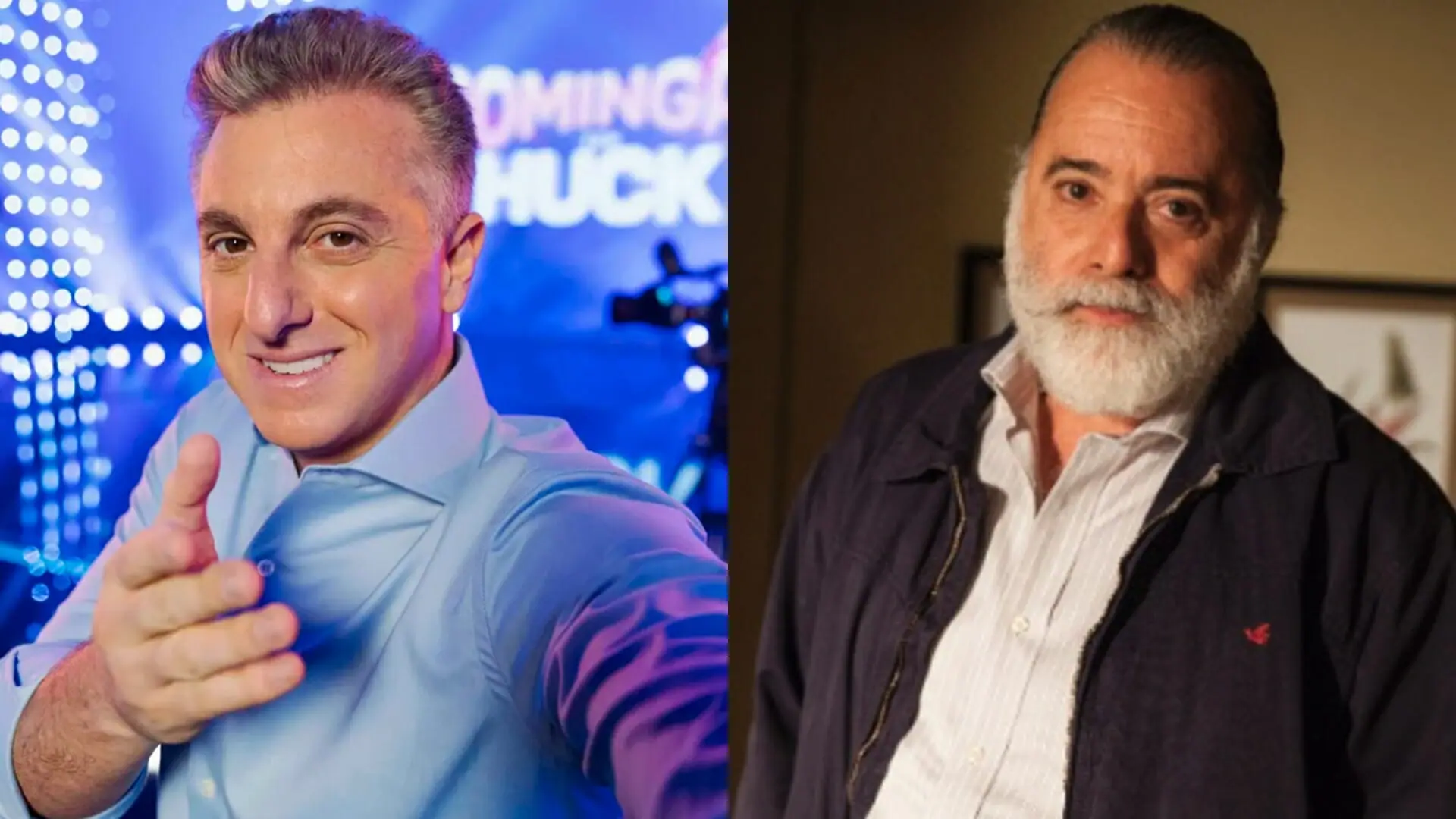 Luciano Huck no Domingão com Huck e Tony Ramos