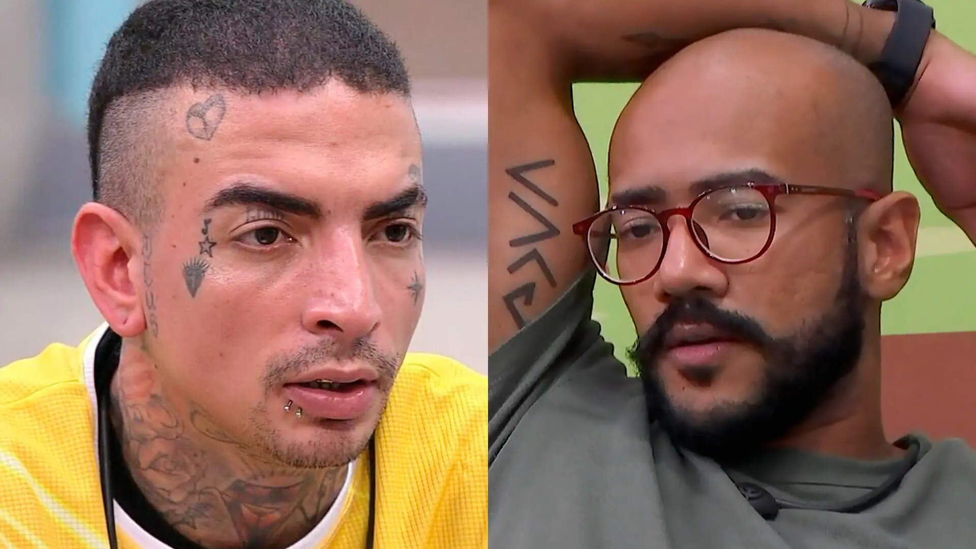 MC Guimê e Ricardo conversam após a Prova do Líder no BBB 23
