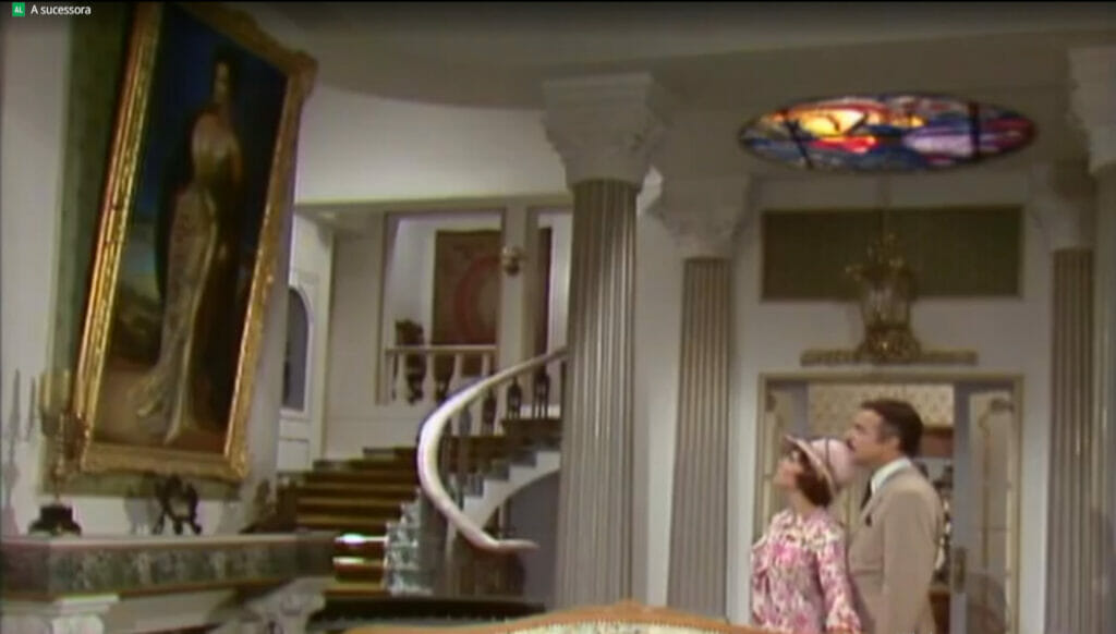Marina (Susana Vieira) e Roberto (Rubens de Falco) em A Sucessora