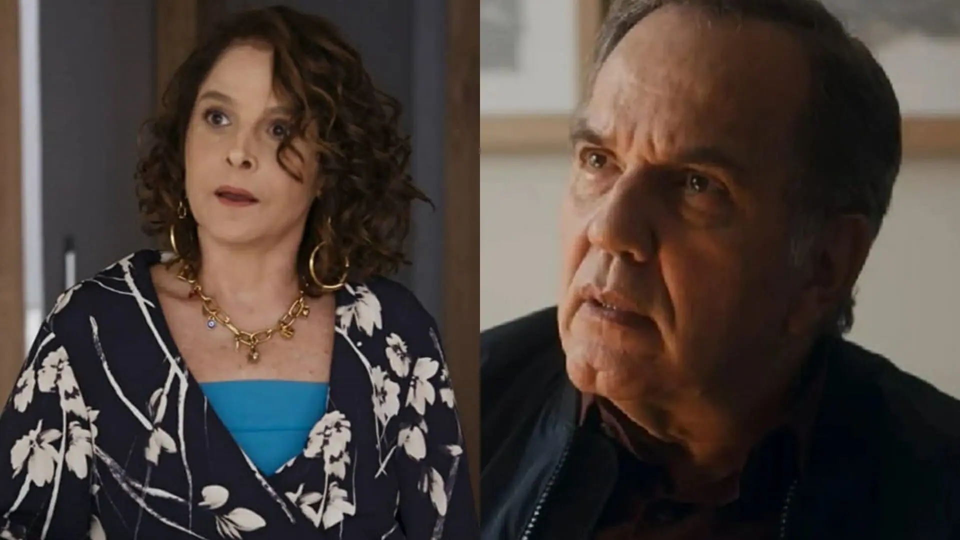 Núbia (Drica Moraes) e Guerra (Humberto Martins) de Travessia
