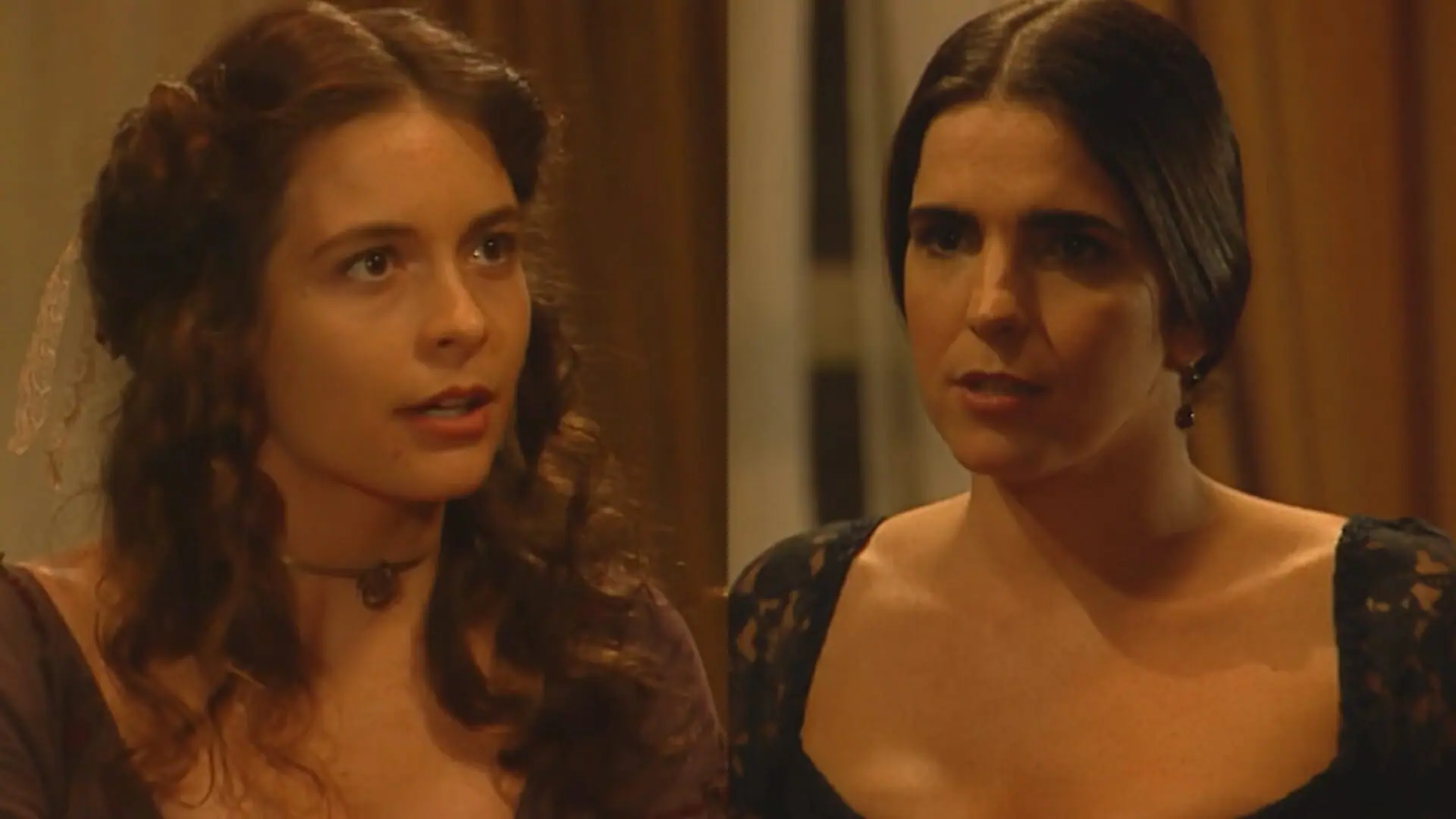 Olívia (Cláudia Abreu) e Ester (Malu Mader) de Força de Um Desejo