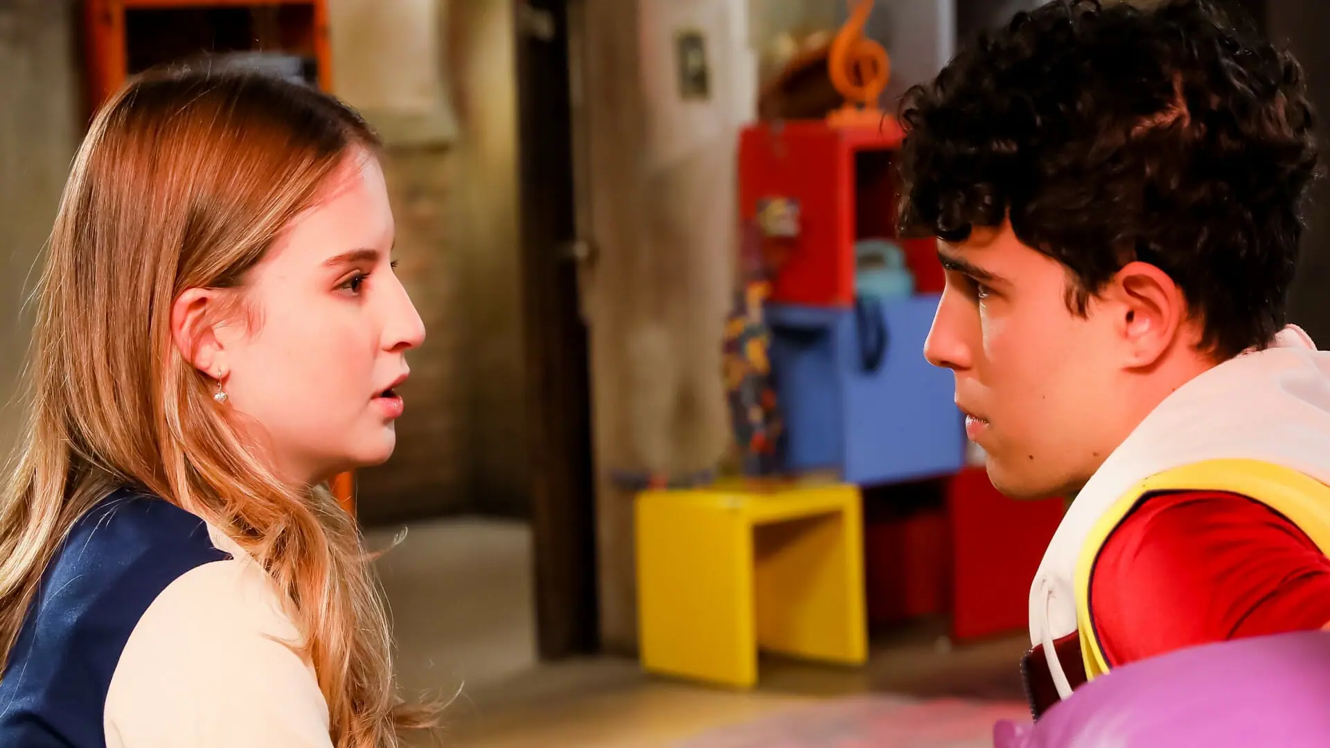 Poliana (Sophia Valverde) e João (Igor Jansen) em Poliana Moça